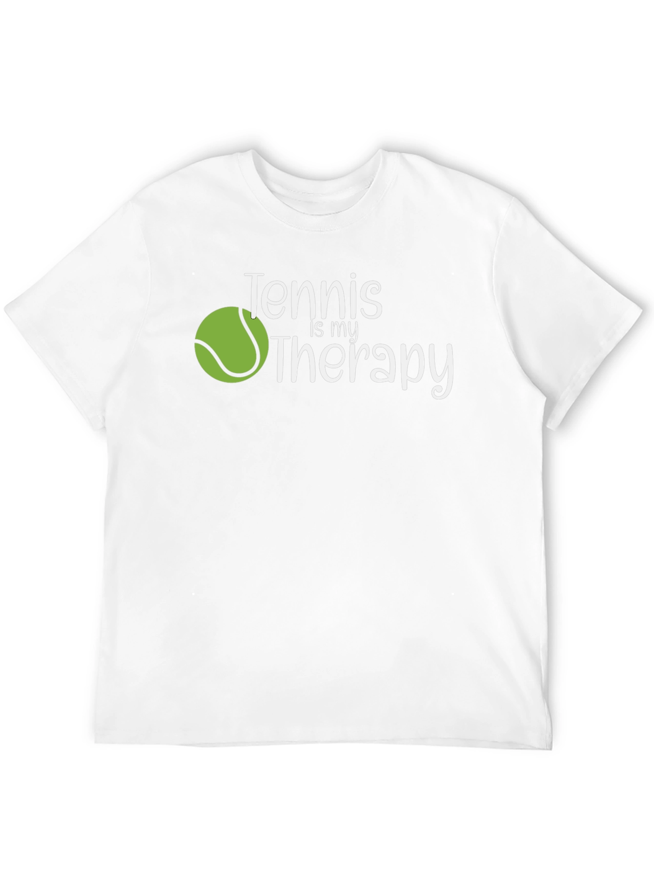 Tennis is my Therapy Black T-Shirt