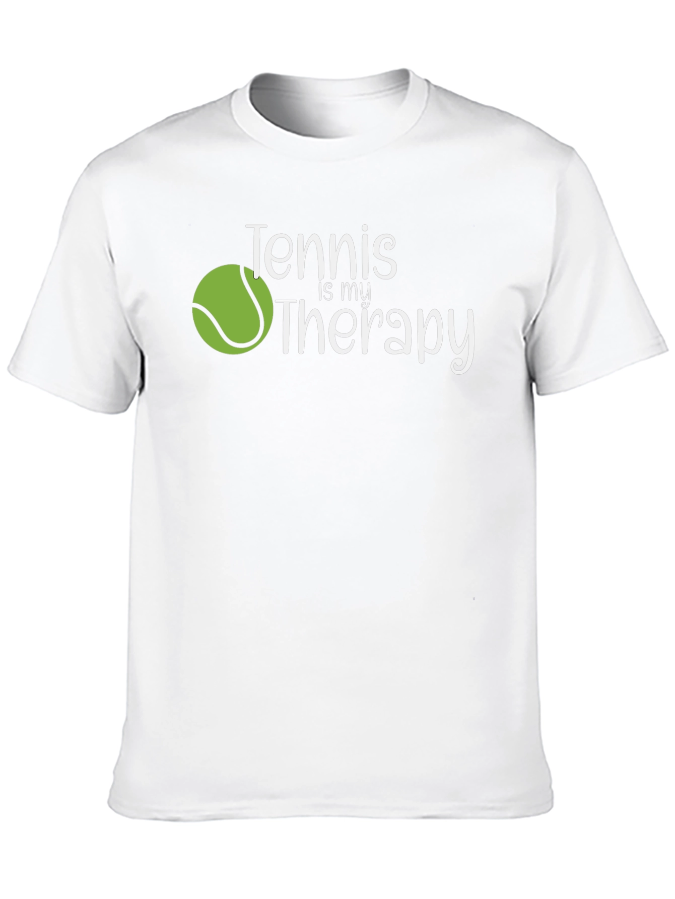 Tennis is my Therapy Black T-Shirt