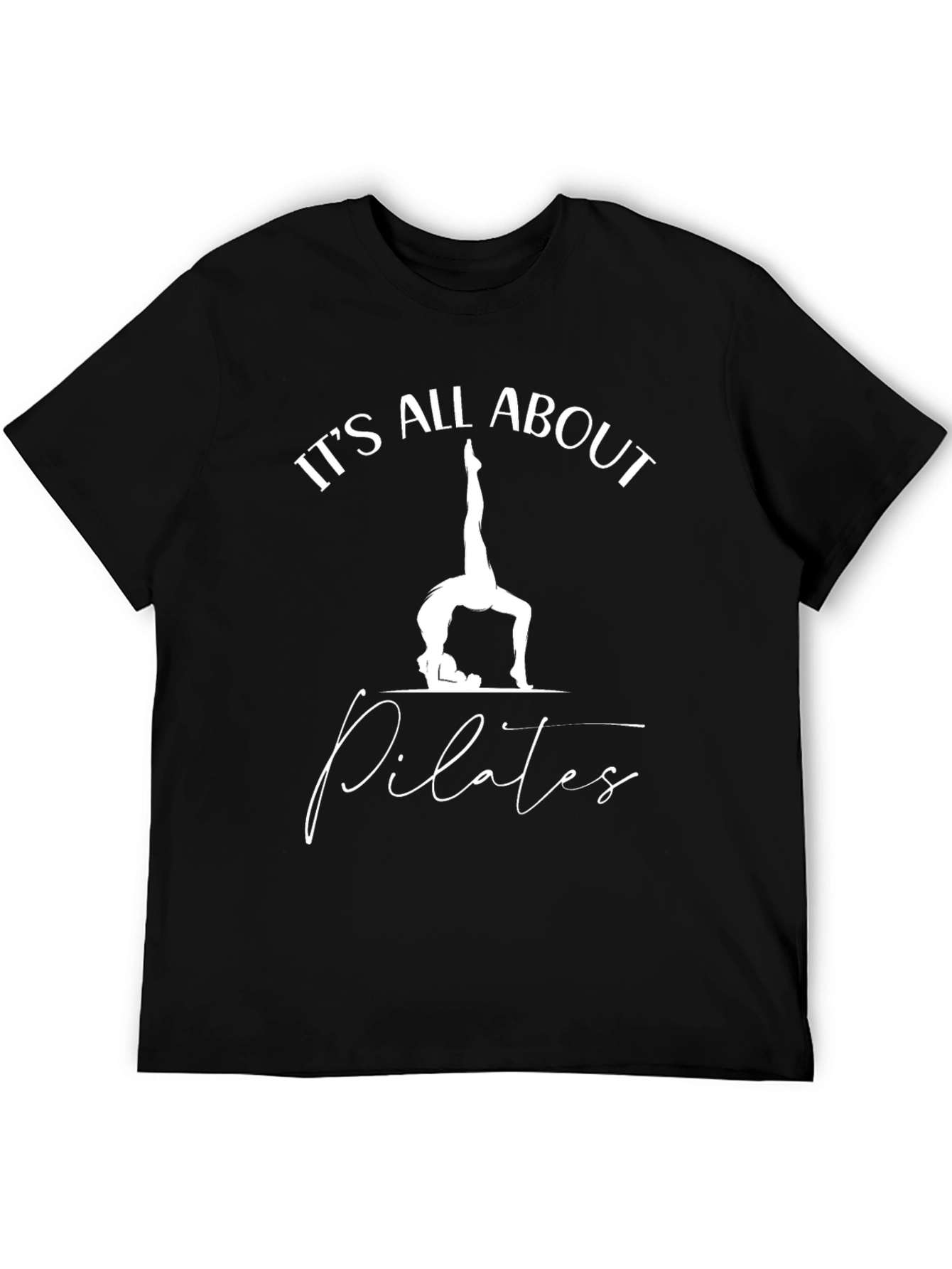 Pilates Lover Black T-Shirt: Its All About Pilates!