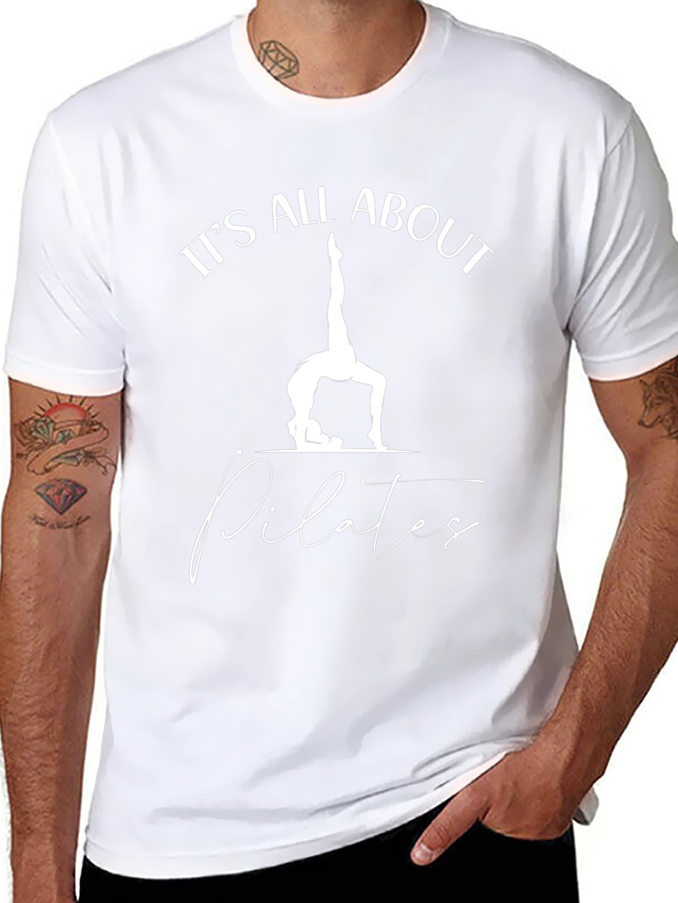 Pilates Lover Black T-Shirt: Its All About Pilates!
