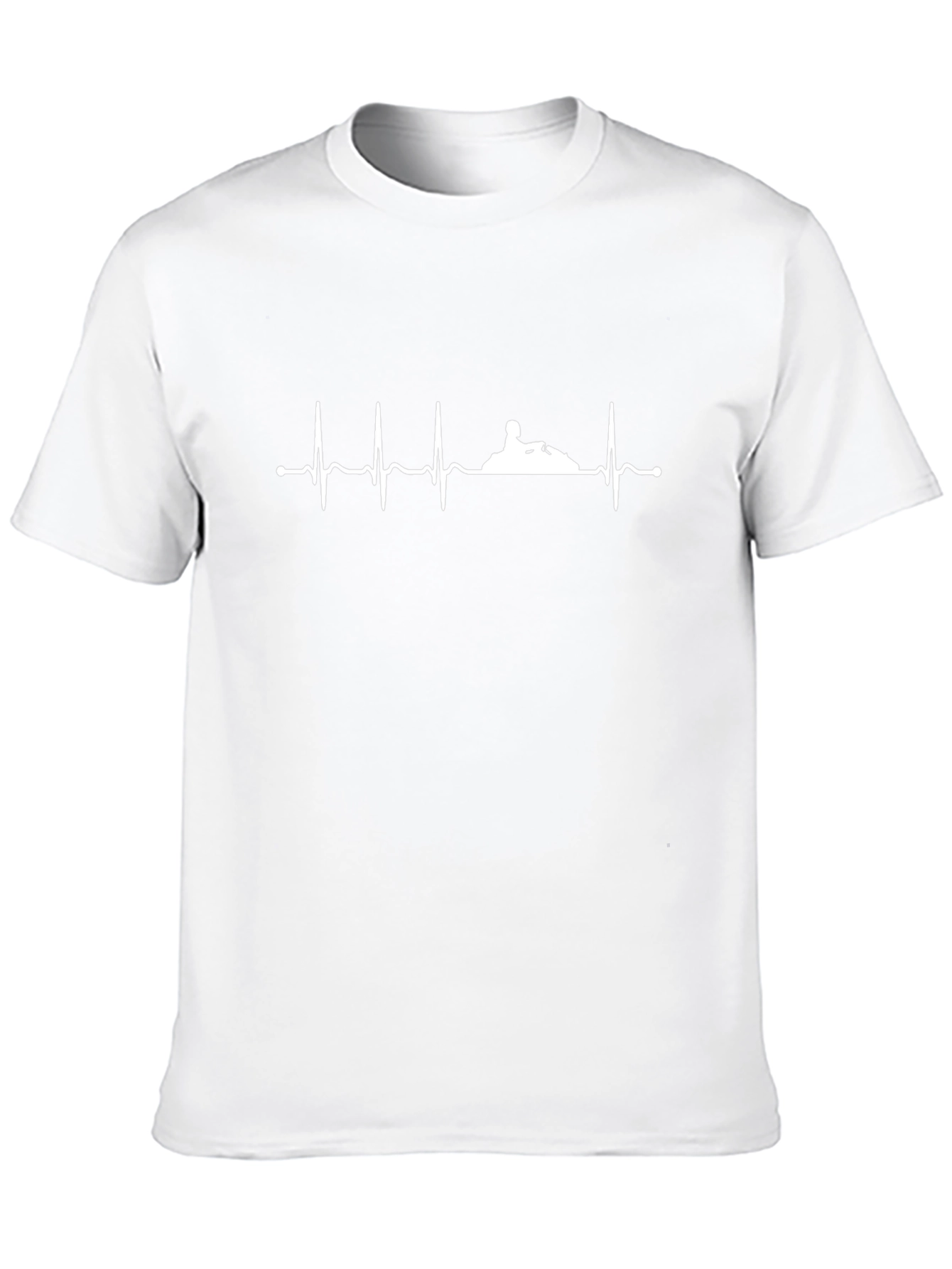 Jet Ski Heartbeat T-Shirt - Black Graphic Tee