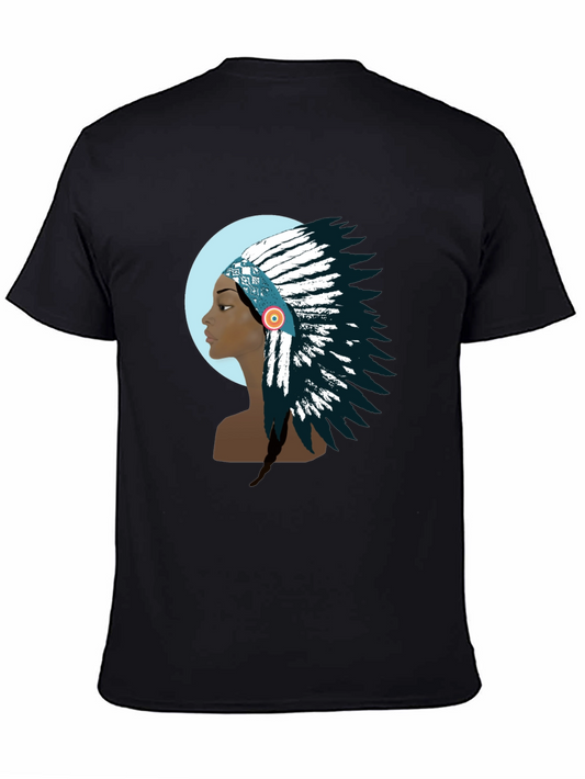 Native American Headdress T-Shirt - Unique Graphic Tee