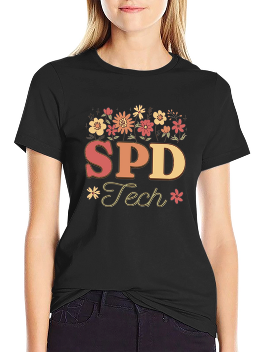 SPD Tech Floral T-Shirt - Special Education