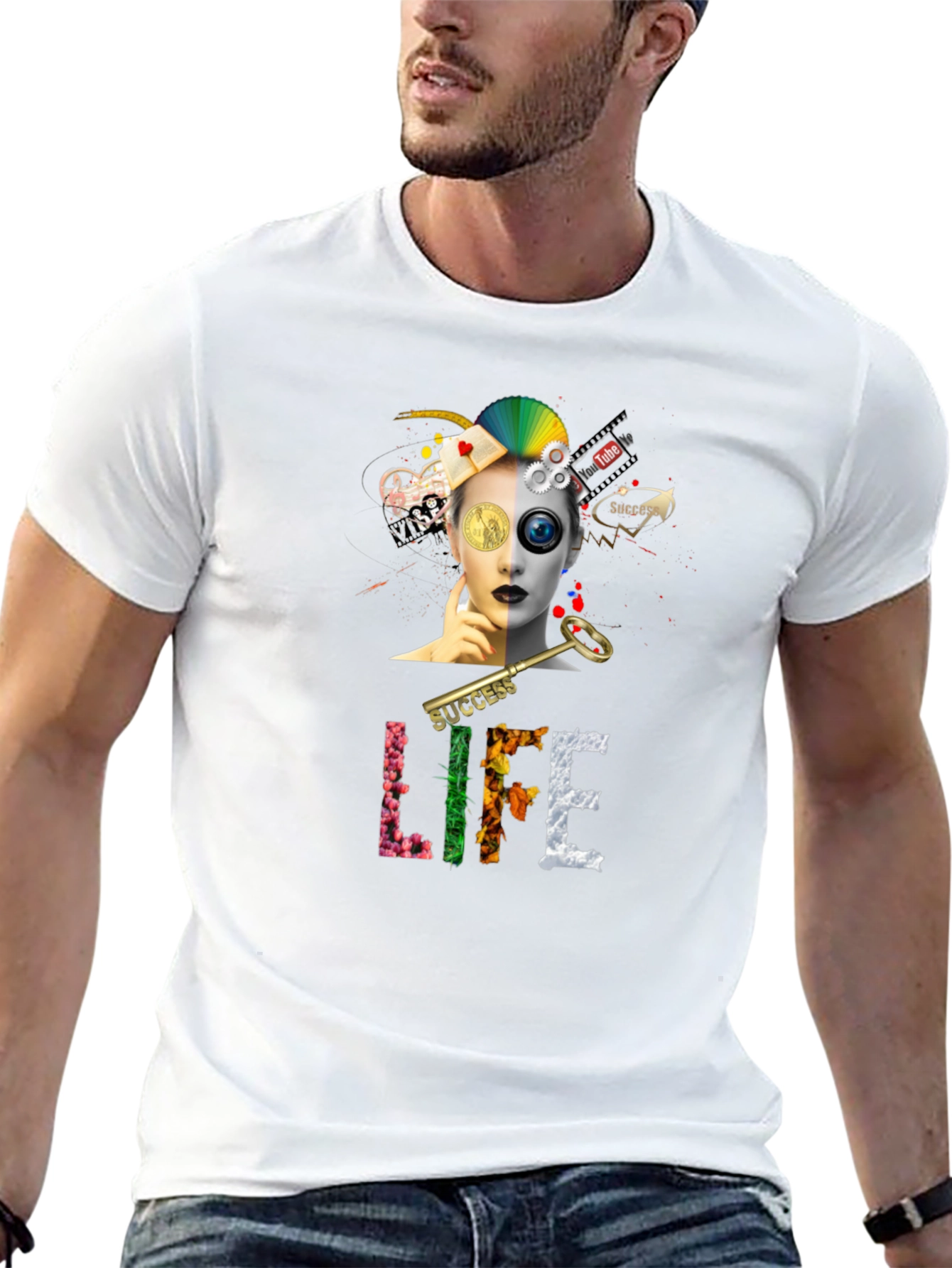 Success Life Graphic T-Shirt
