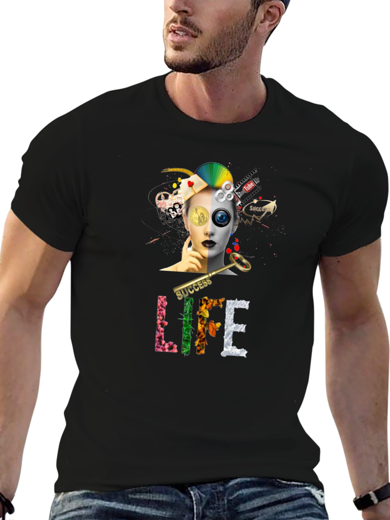 Success Life Graphic T-Shirt