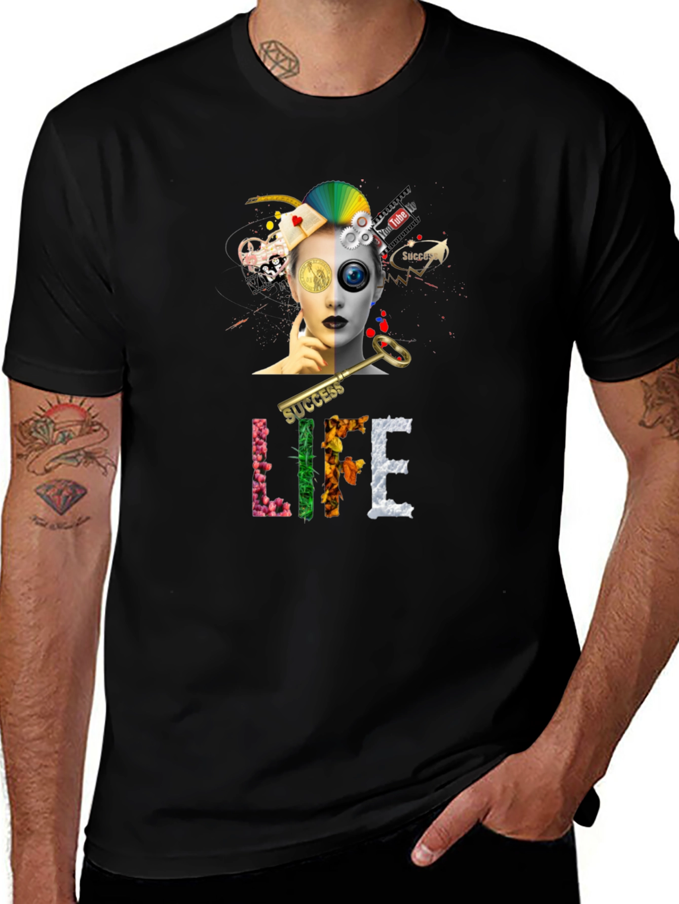 Success Life Graphic T-Shirt