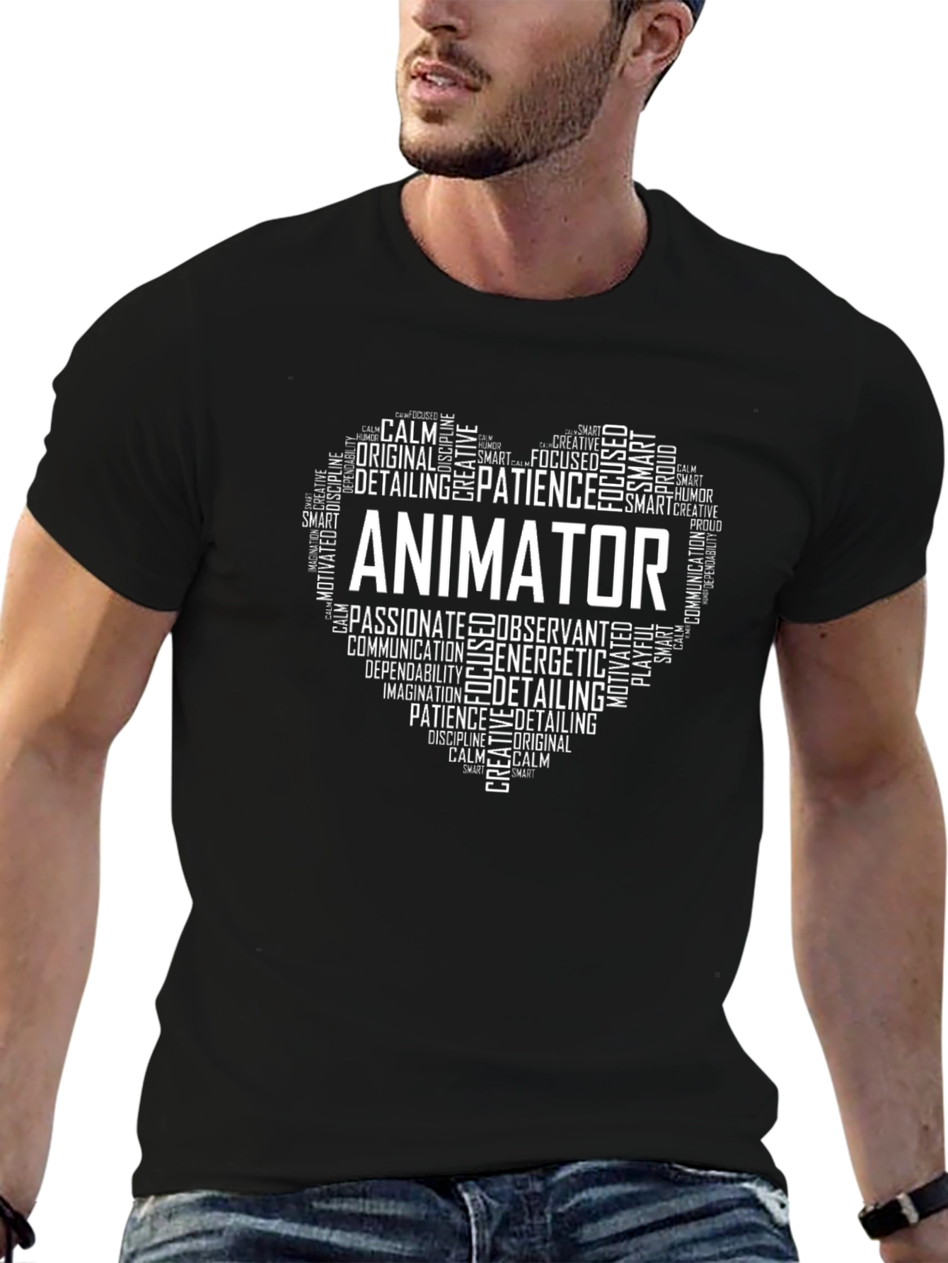 Animator Heart Graphic Tee - Black