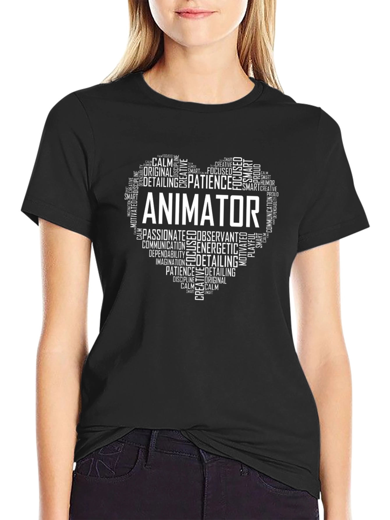 Animator Heart Graphic Tee - Black
