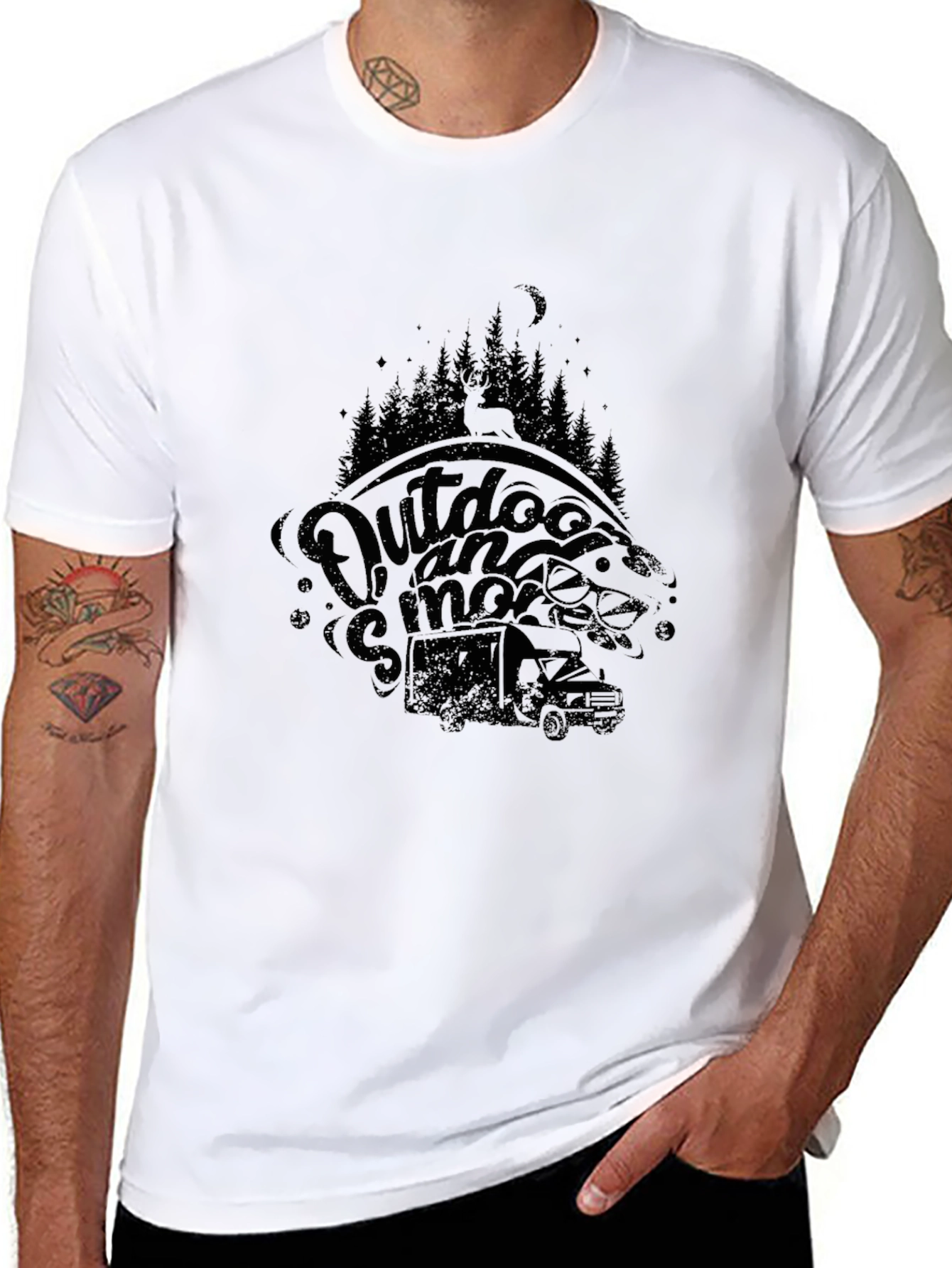 Outdoor and Smore T-Shirt - Camping Adventure