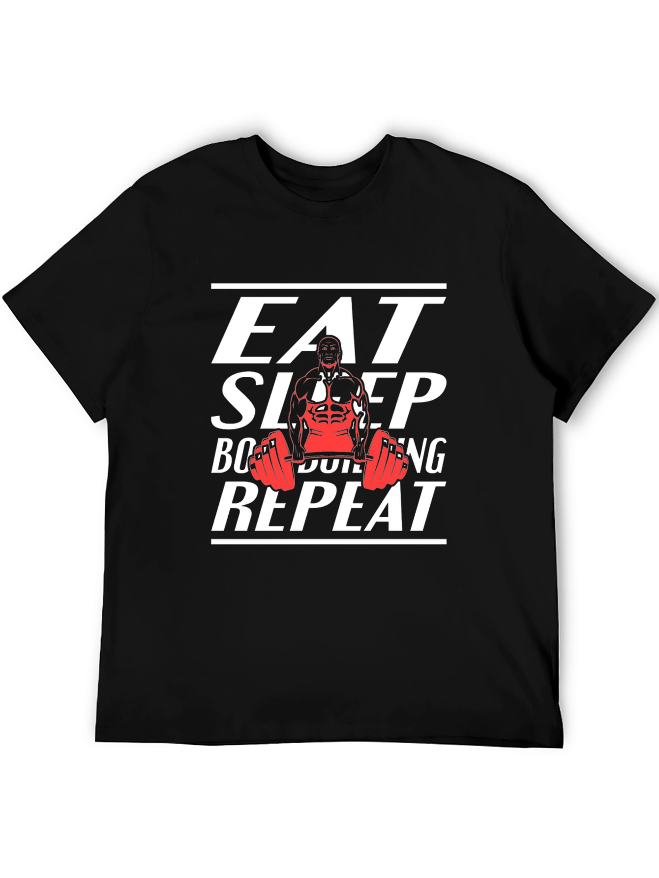 Eat Sleep Bodybuilding Repeat T-Shirt