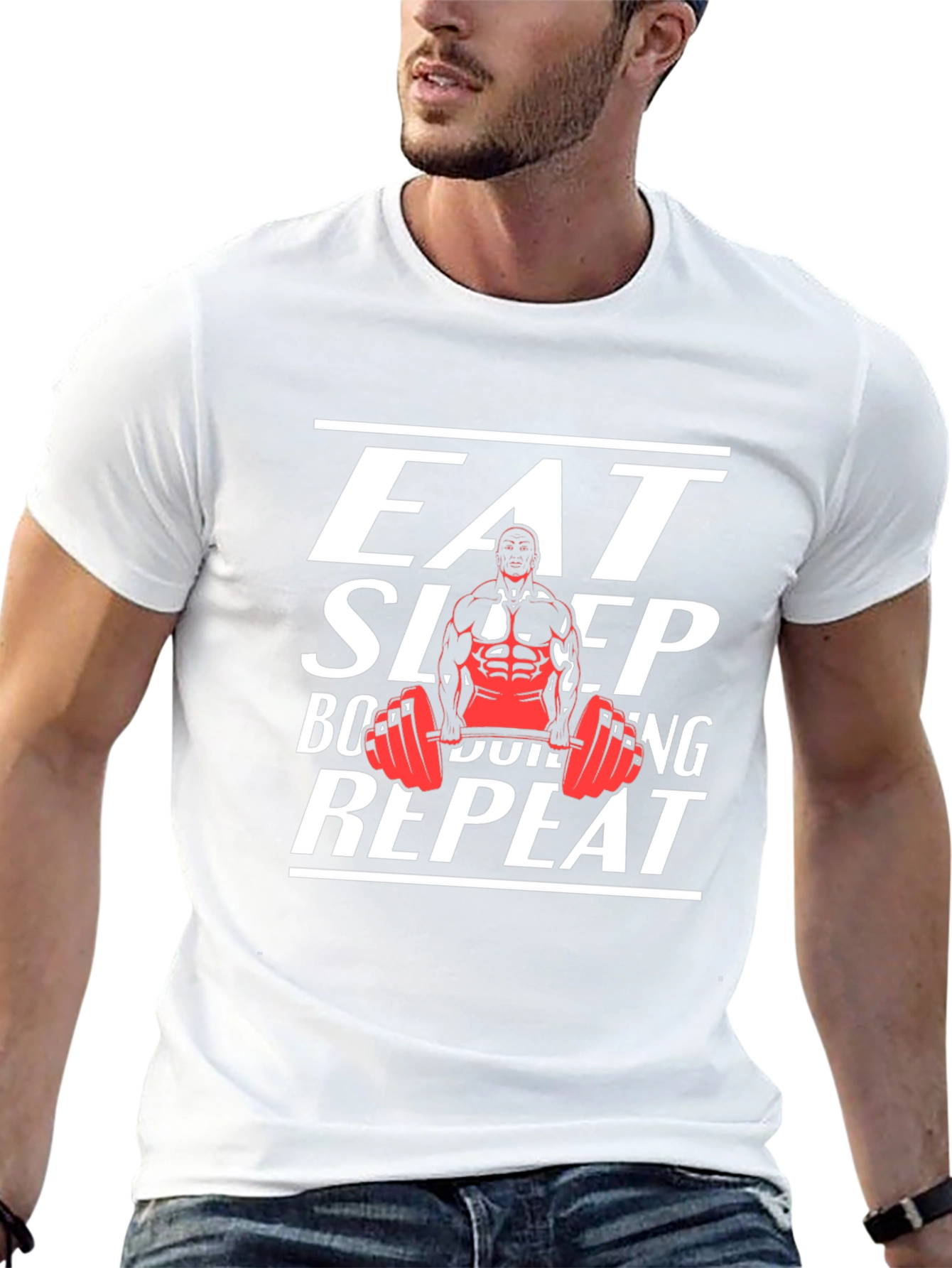 Eat Sleep Bodybuilding Repeat T-Shirt