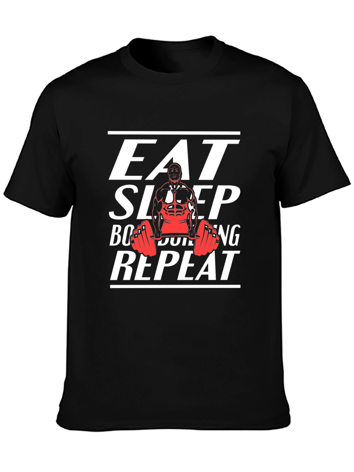Eat Sleep Bodybuilding Repeat T-Shirt