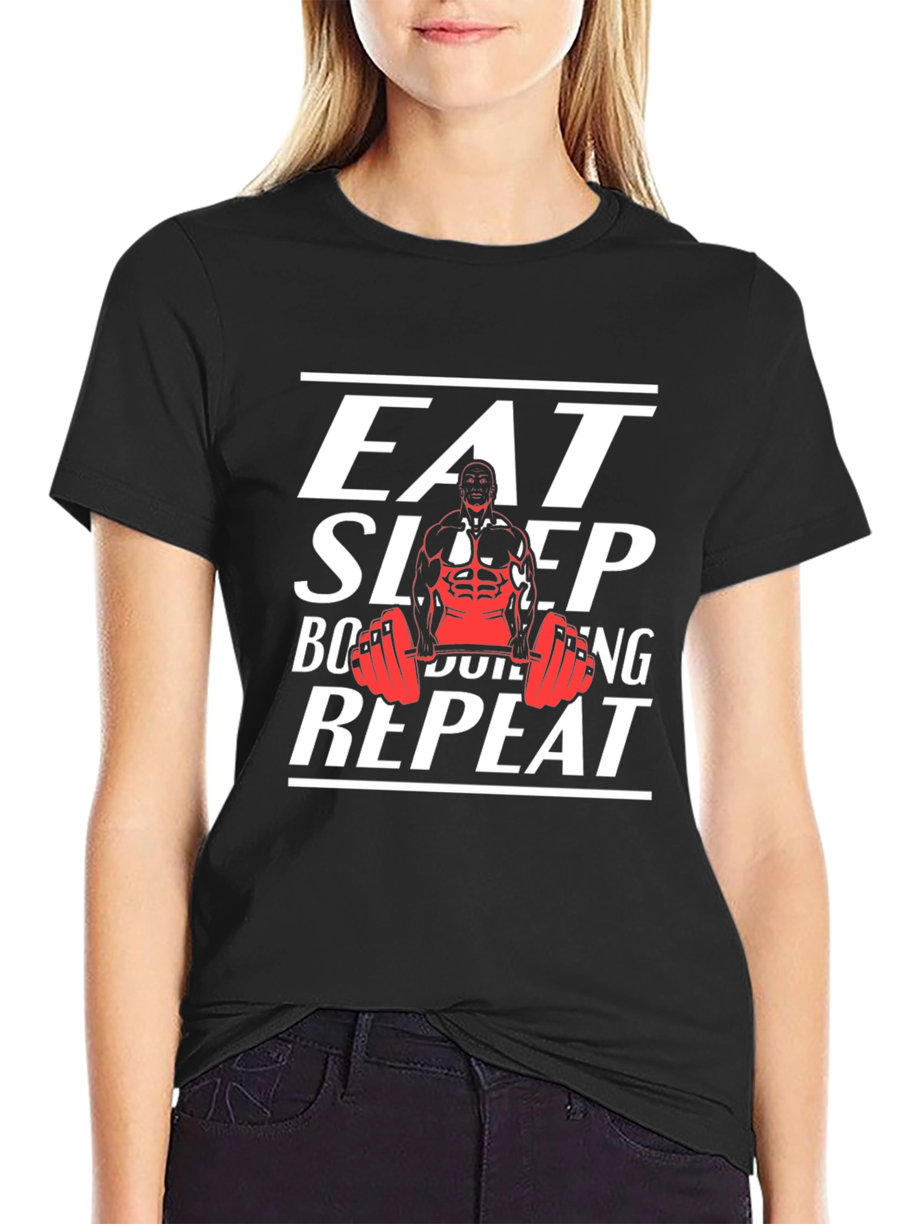 Eat Sleep Bodybuilding Repeat T-Shirt