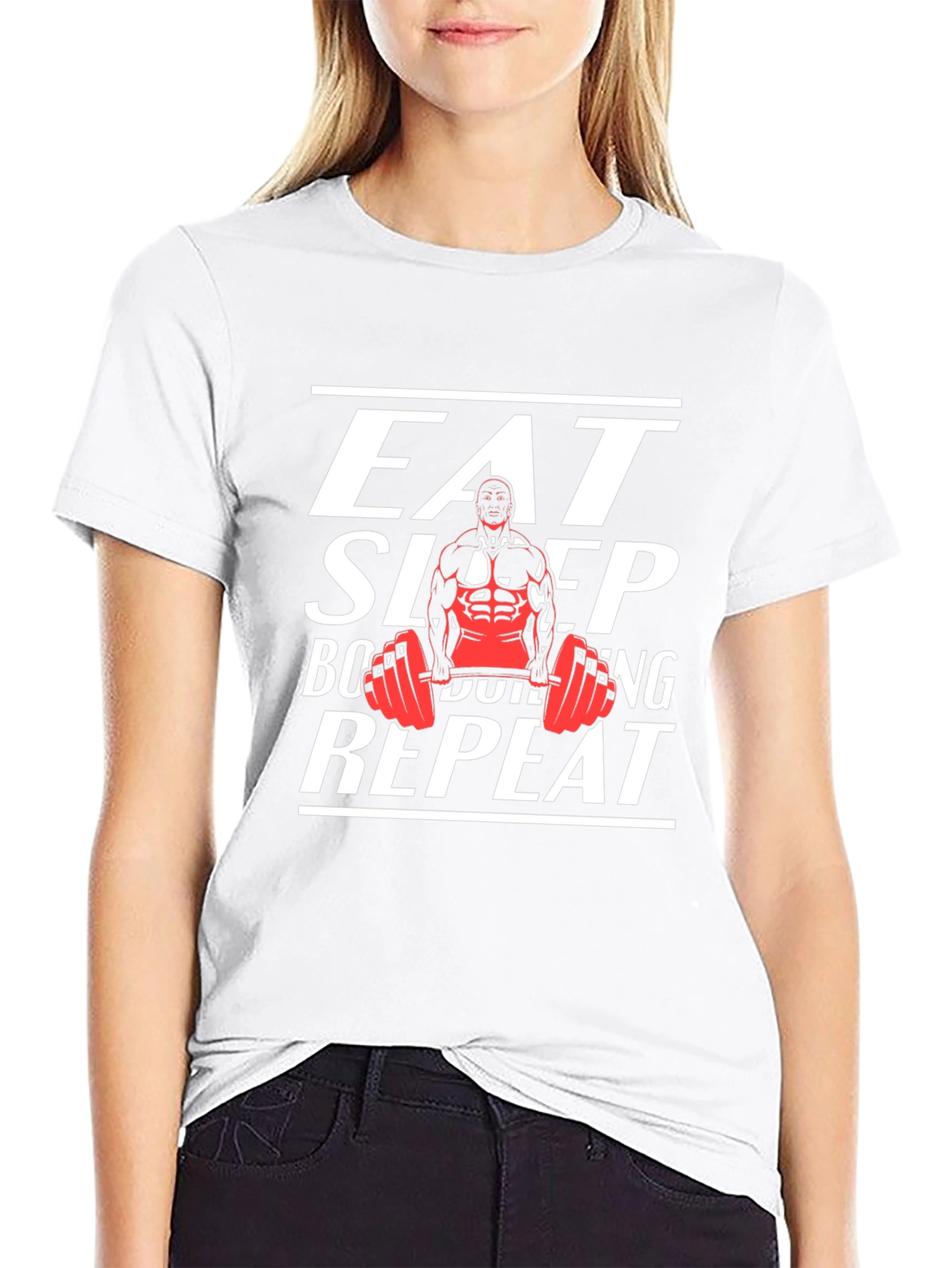 Eat Sleep Bodybuilding Repeat T-Shirt