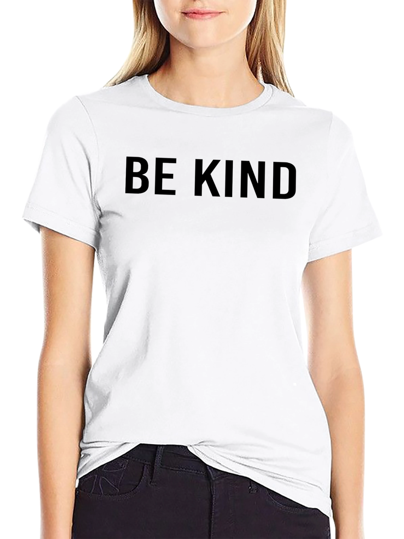 Be Kind Black Crew Neck T-Shirt