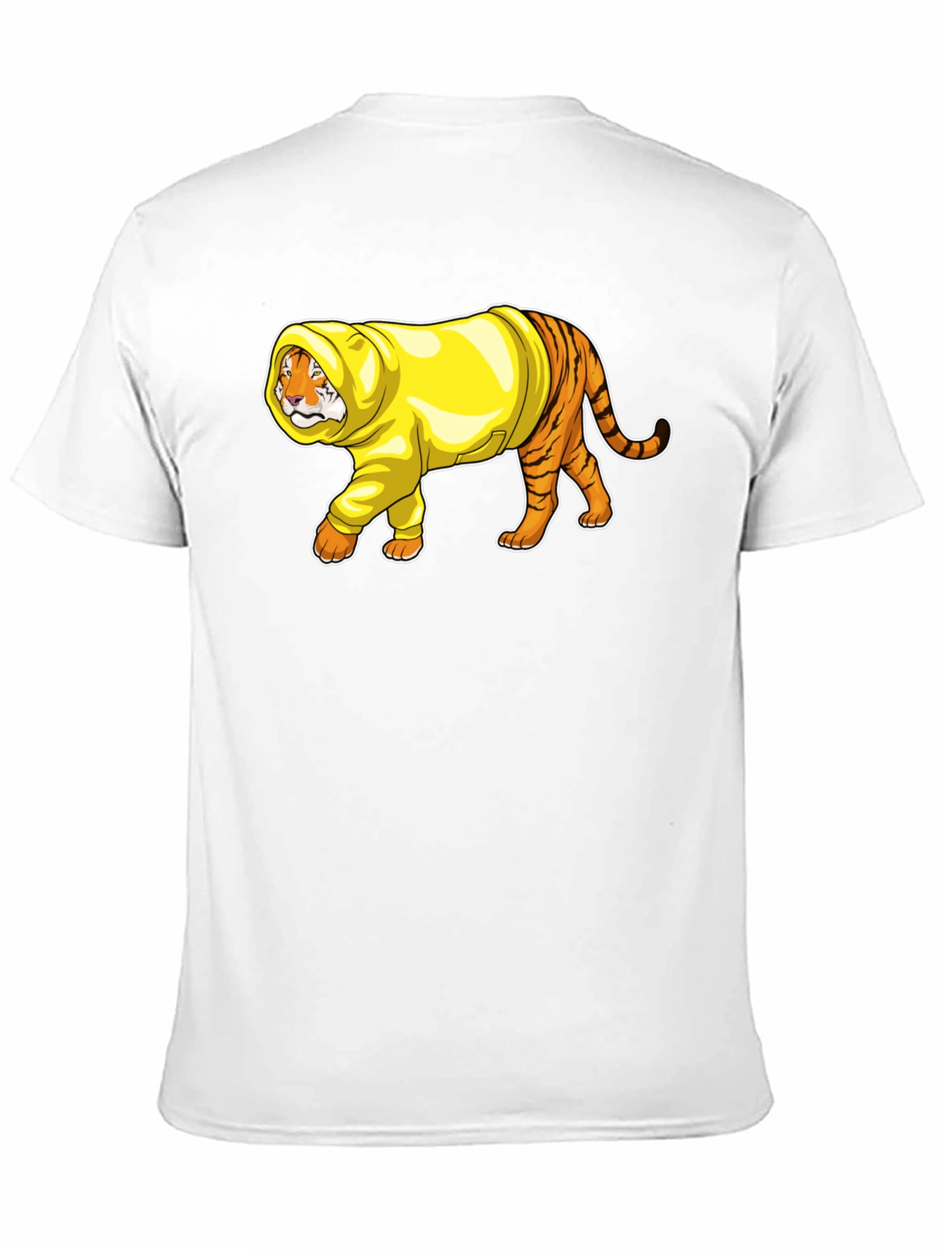 Tiger in Hoodie Graphic T-Shirt