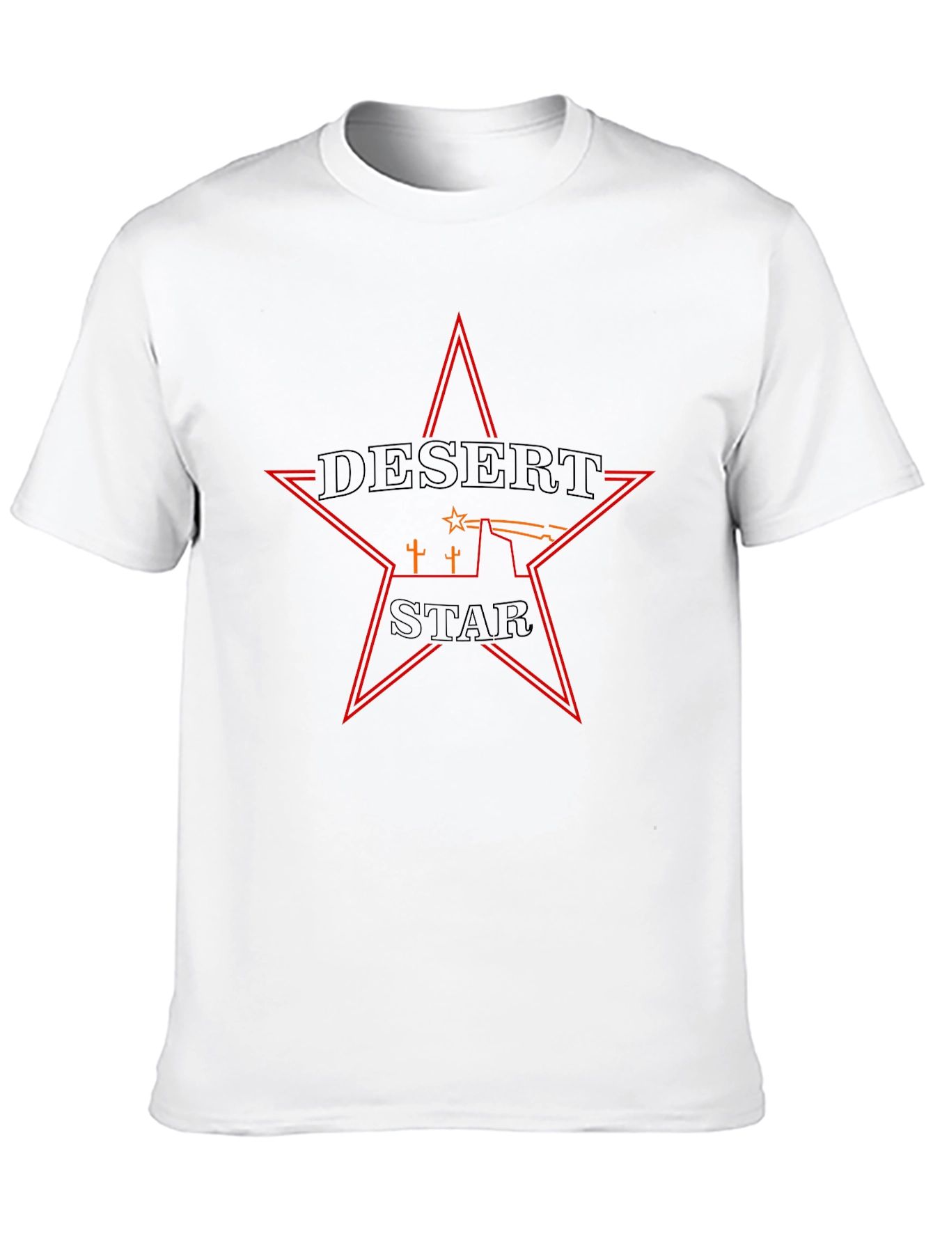 Desert Star Graphic Tee - Mens Black T-Shirt