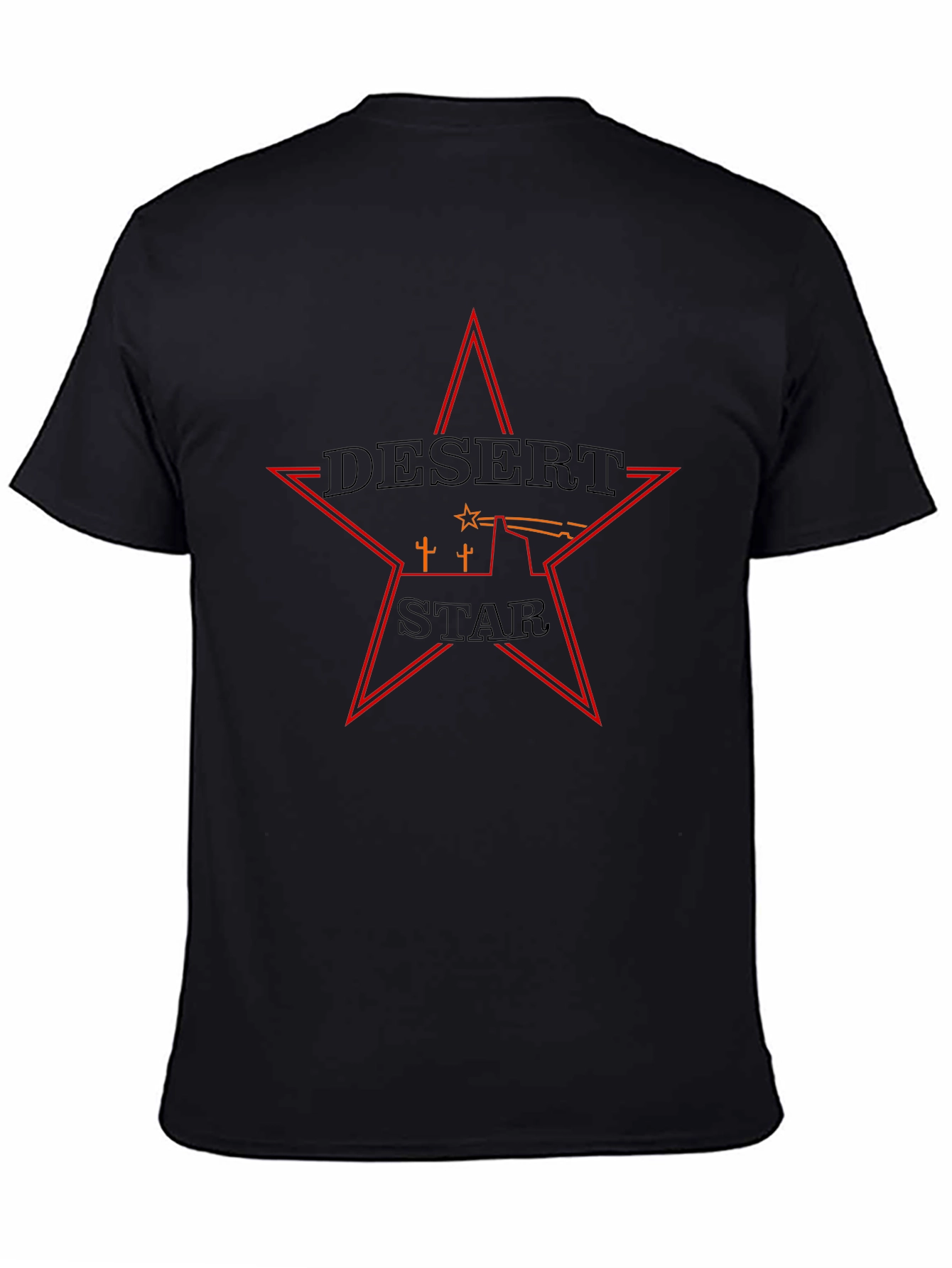 Desert Star Graphic Tee - Mens Black T-Shirt