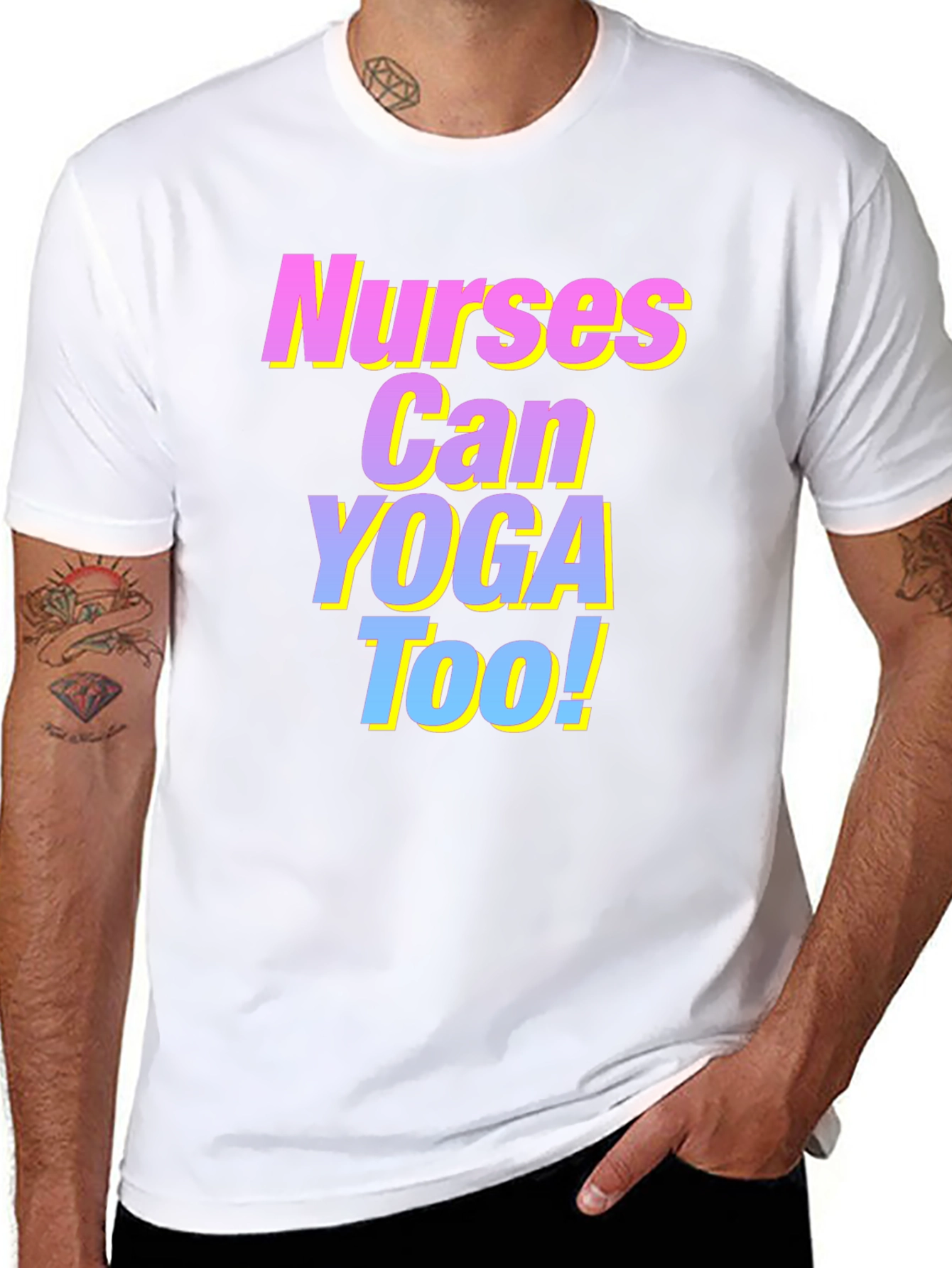 Nurses Can Yoga Too! T-Shirt