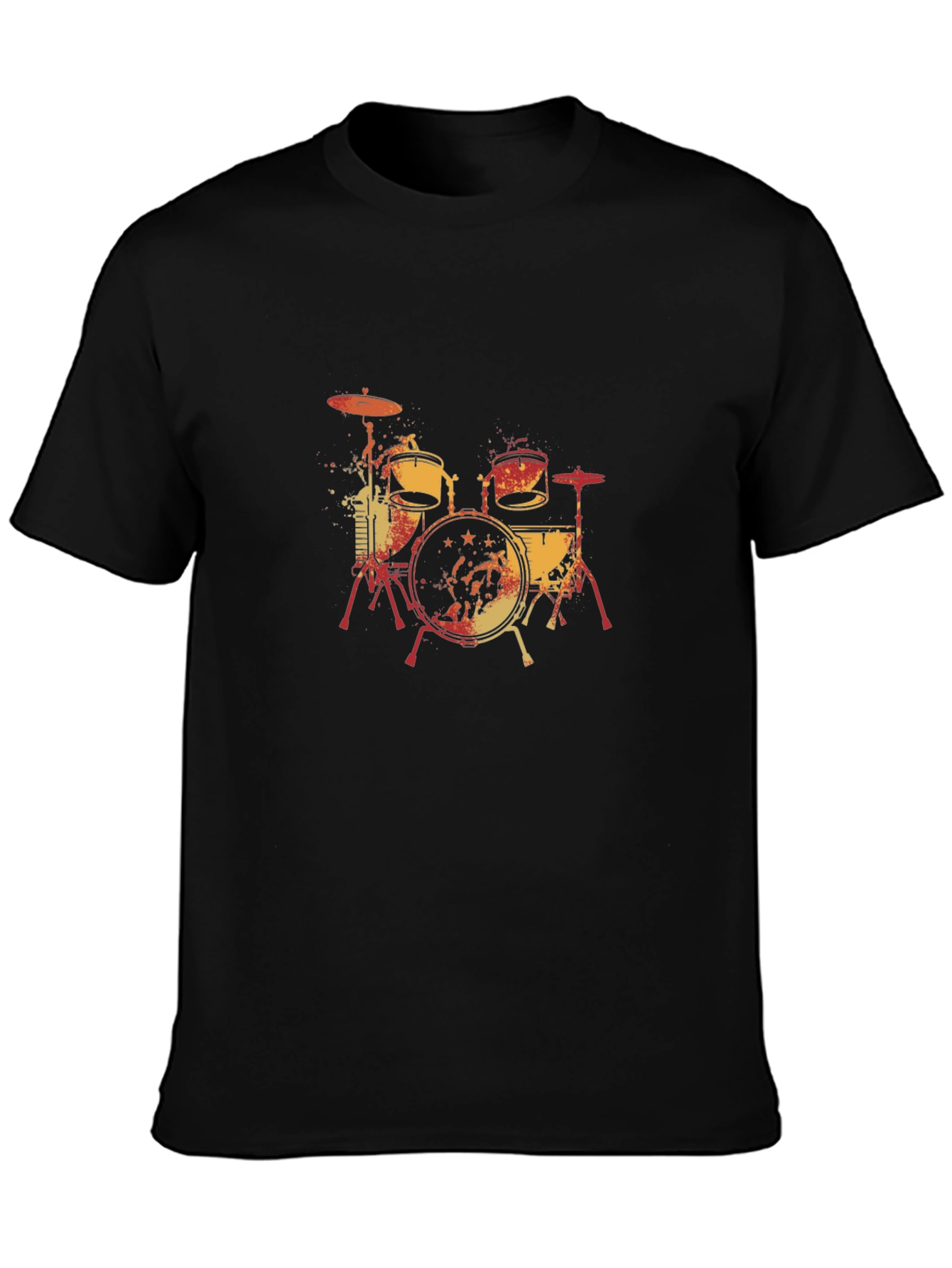 Drum Set Graphic Tee - Cool Musician T-Shirt