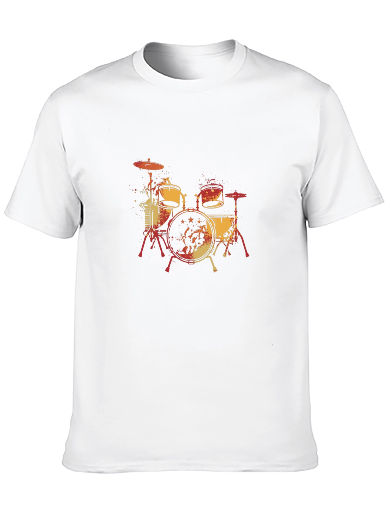 Drum Set Graphic Tee - Cool Musician T-Shirt