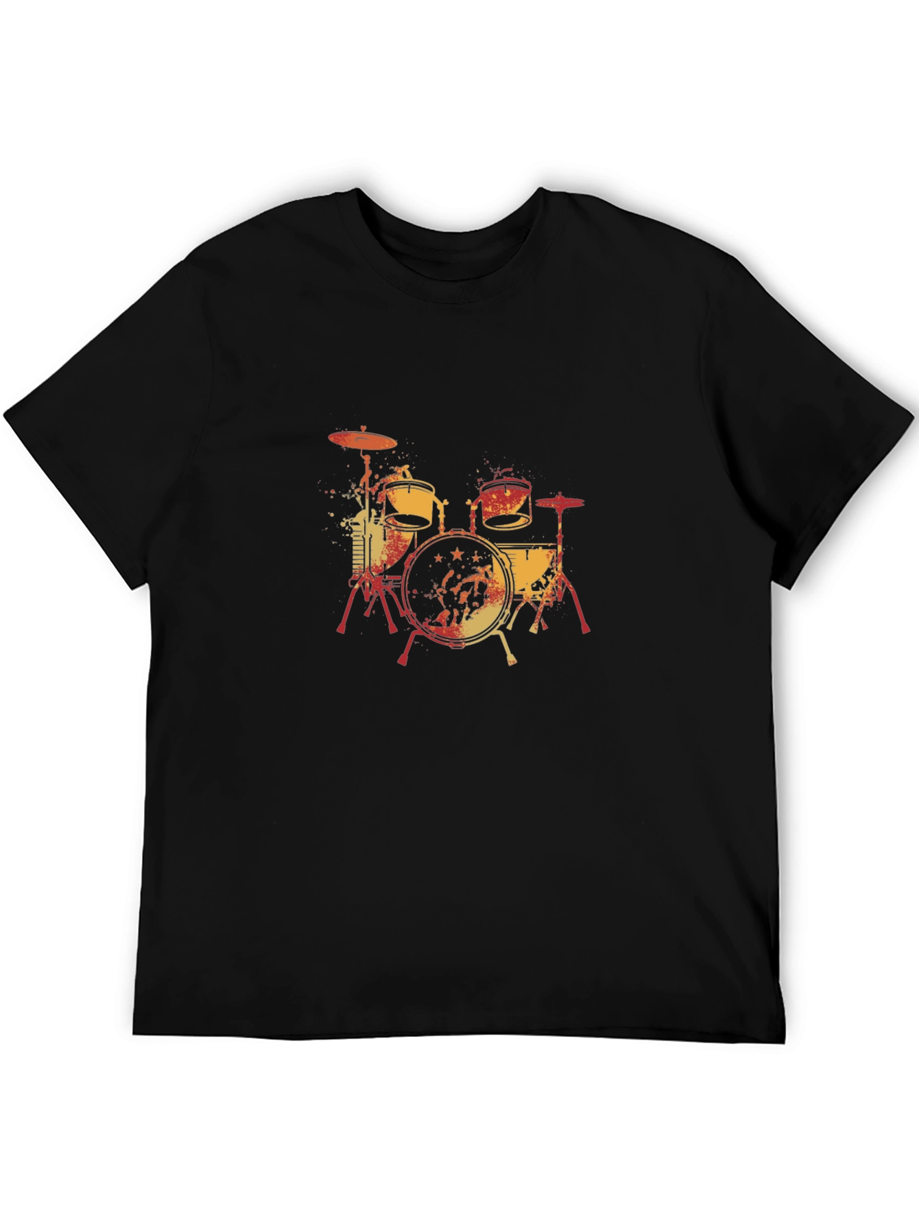Drum Set Graphic Tee - Cool Musician T-Shirt