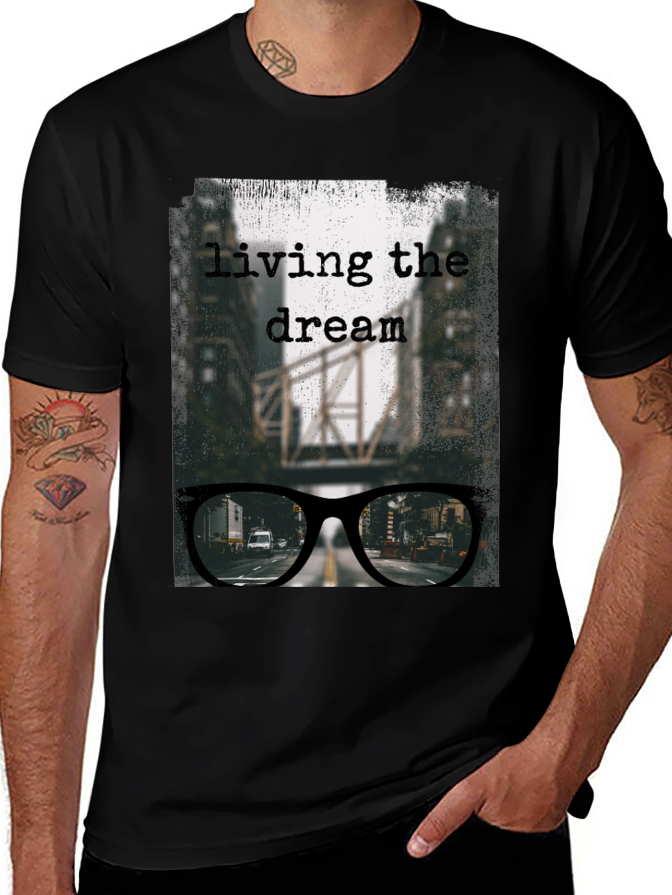Living the Dream Graphic Tee - Urban Style