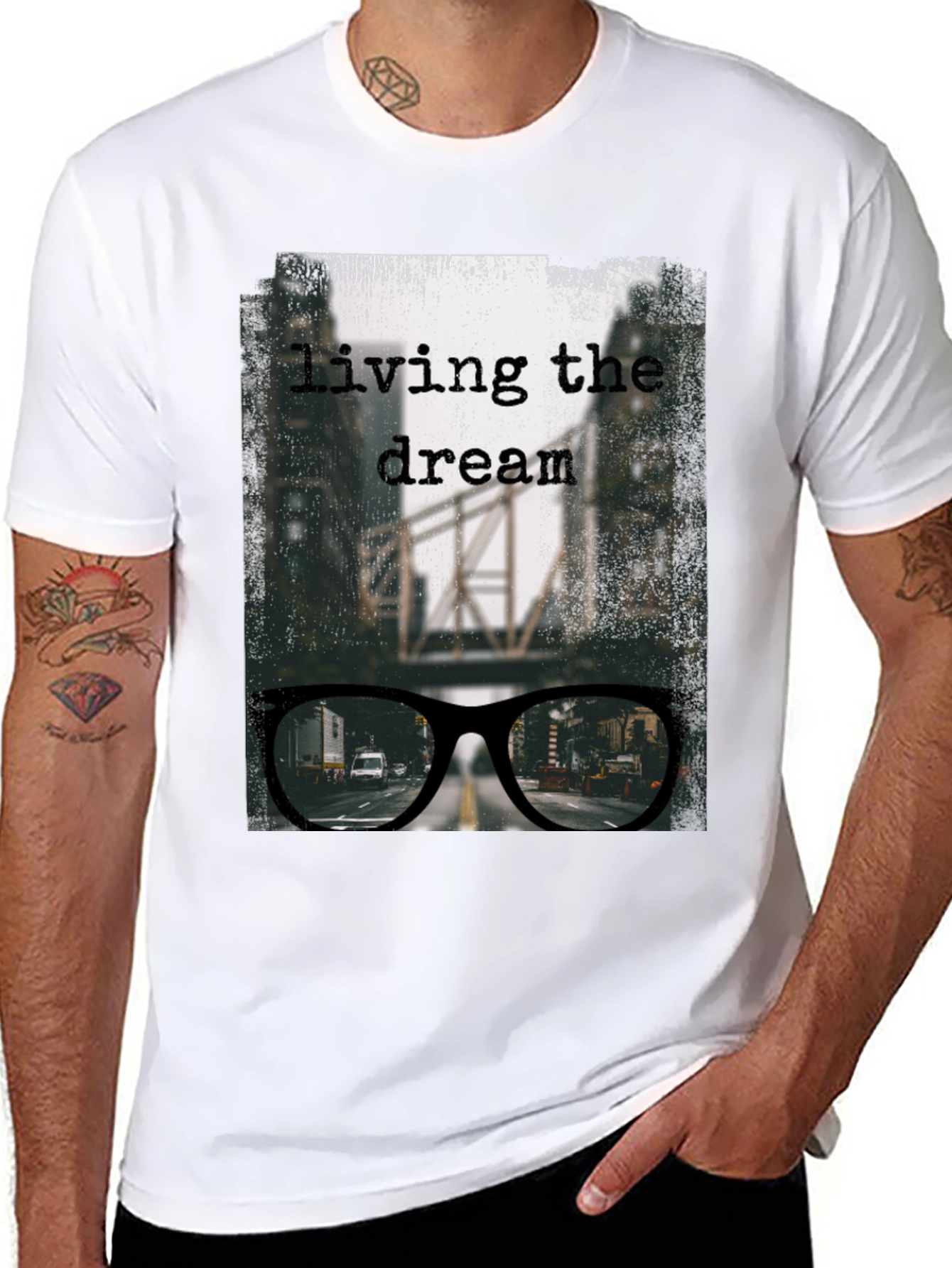 Living the Dream Graphic Tee - Urban Style