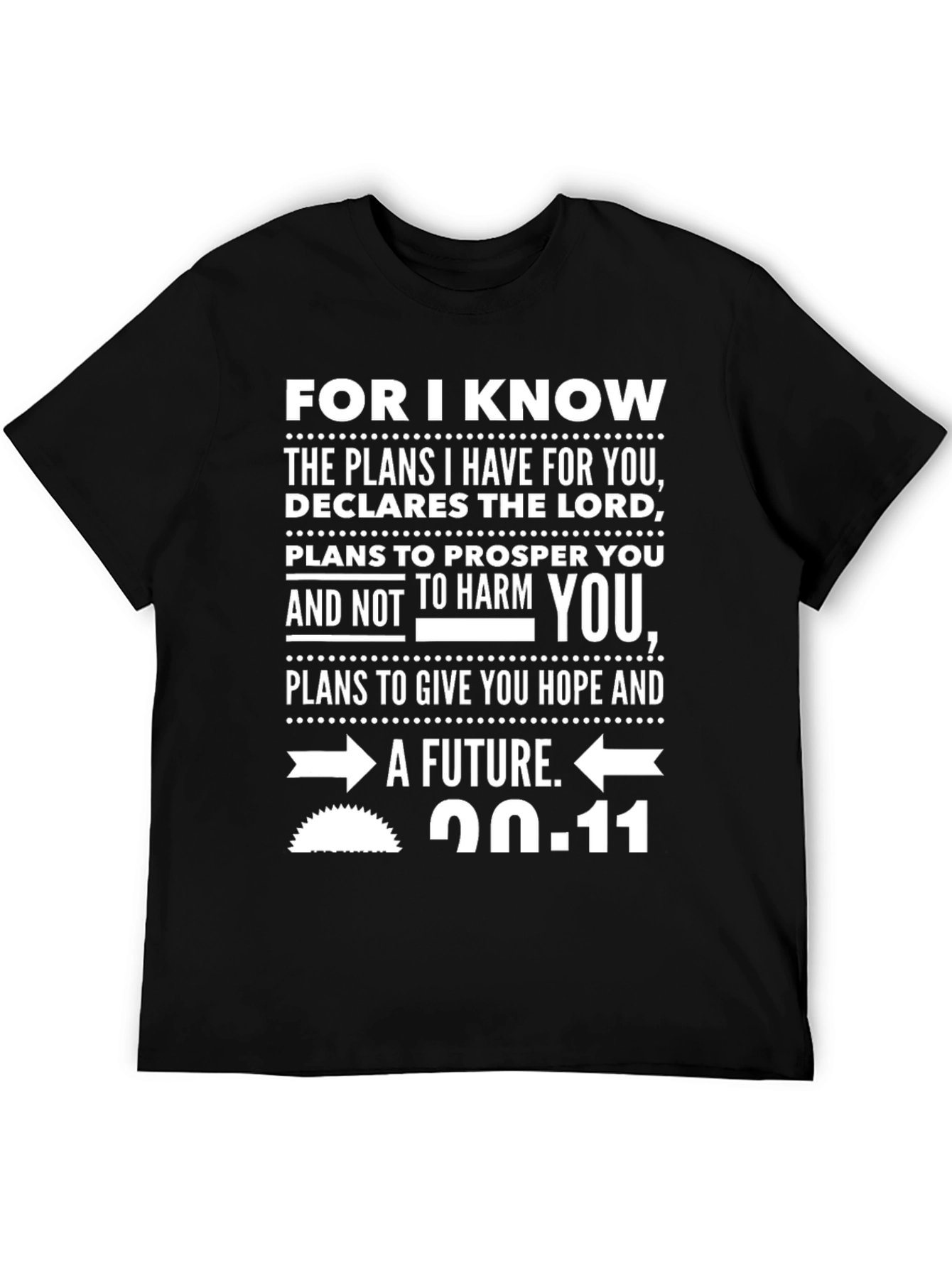 Faith-Based Graphic Tee - Jeremiah 29:11