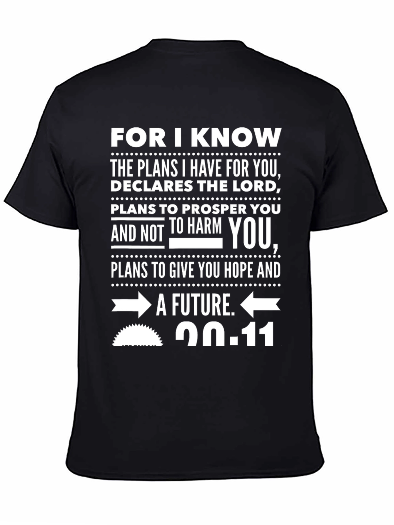 Faith-Based Graphic Tee - Jeremiah 29:11