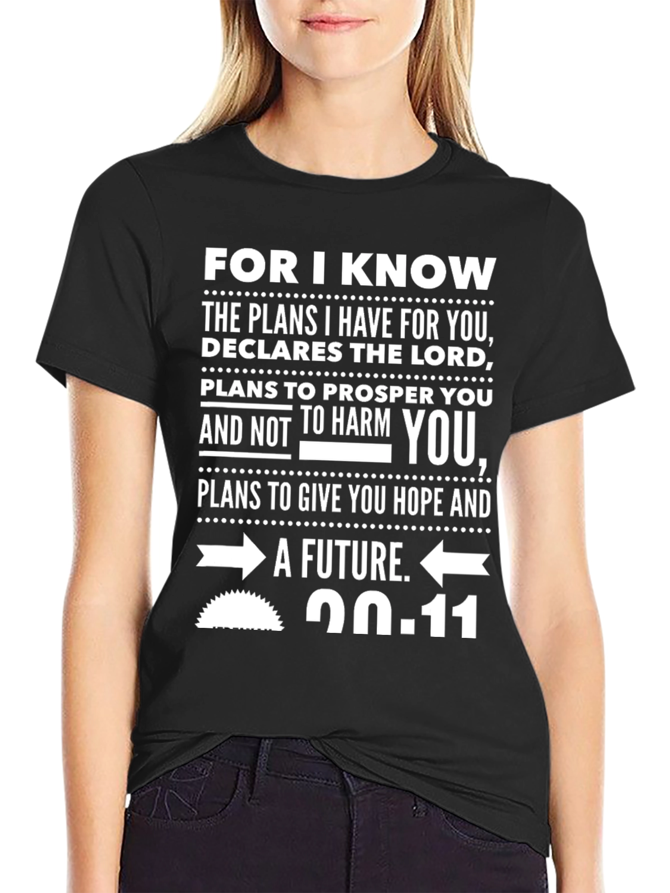 Faith-Based Graphic Tee - Jeremiah 29:11