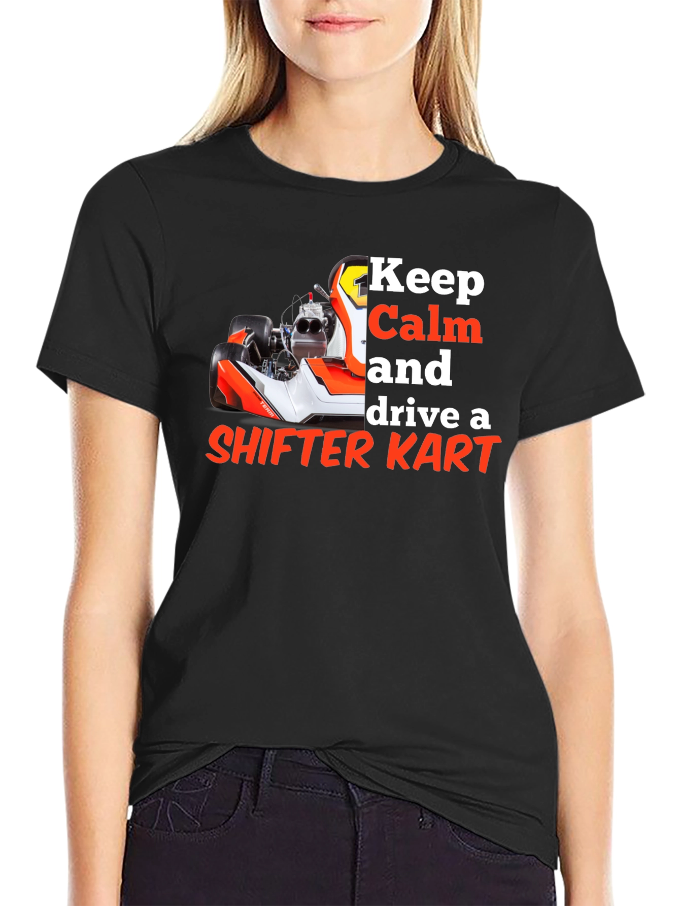 Keep Calm Shifter Kart Racing Tee