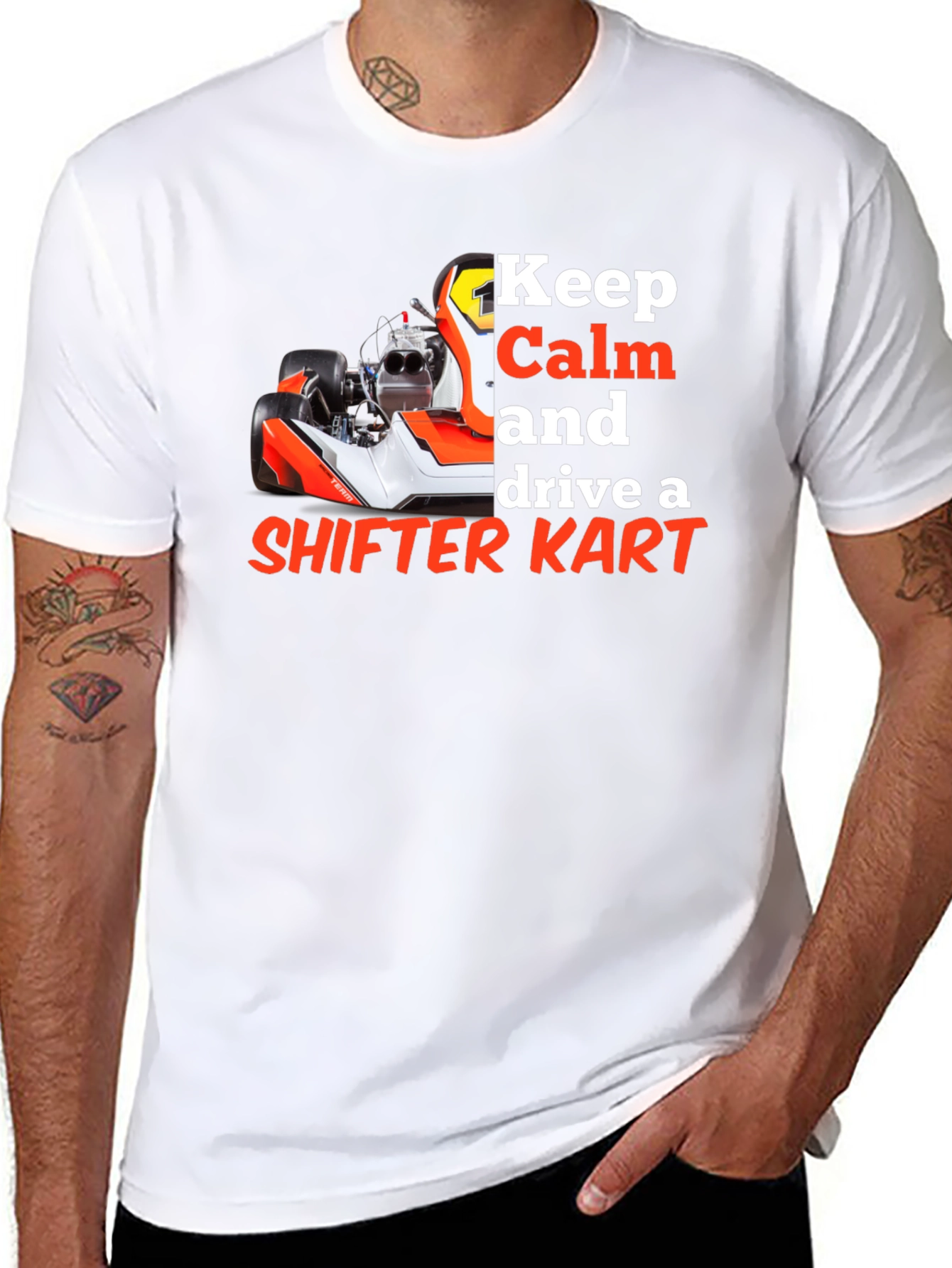 Keep Calm Shifter Kart Racing Tee