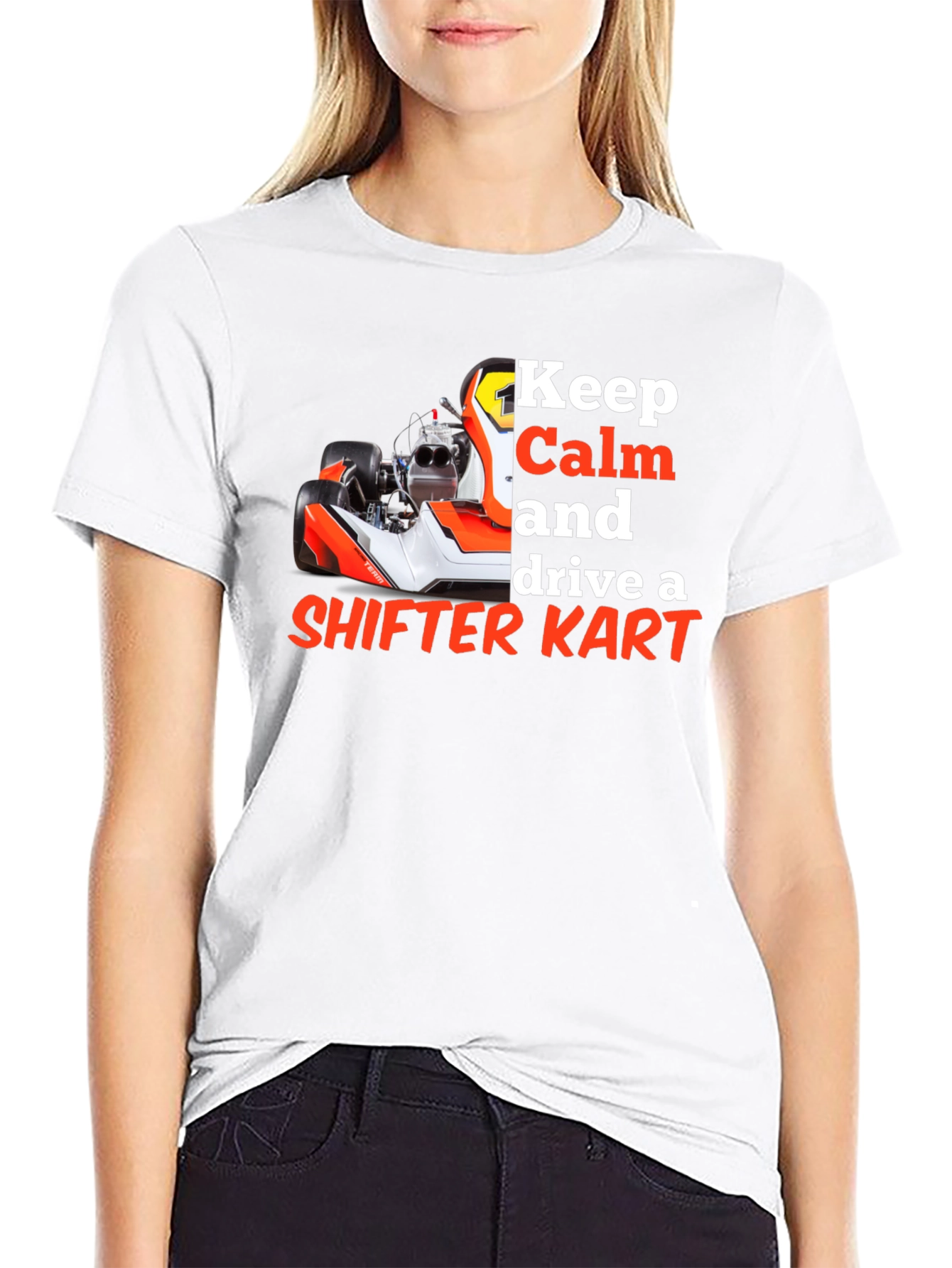 Keep Calm Shifter Kart Racing Tee