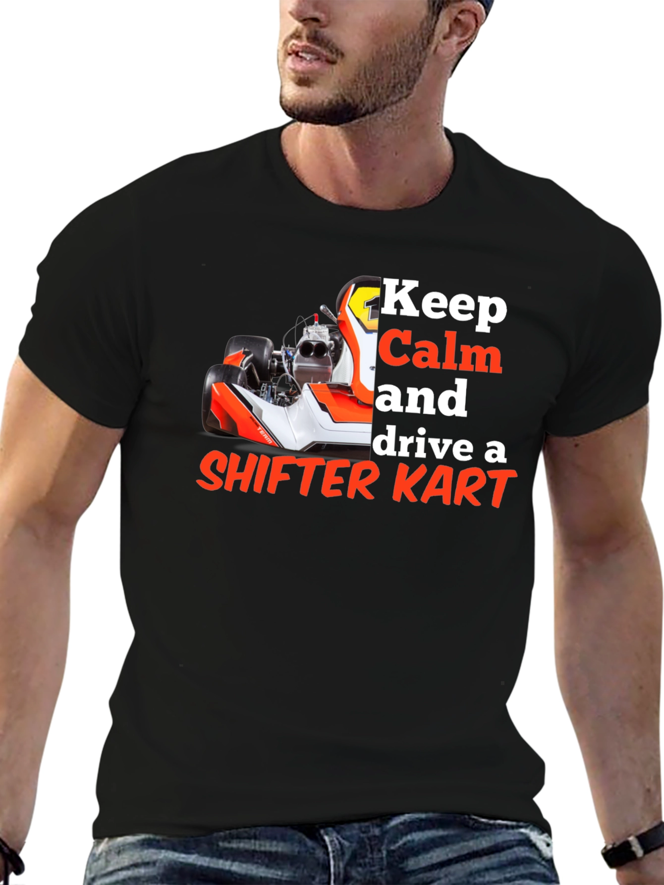 Keep Calm Shifter Kart Racing Tee