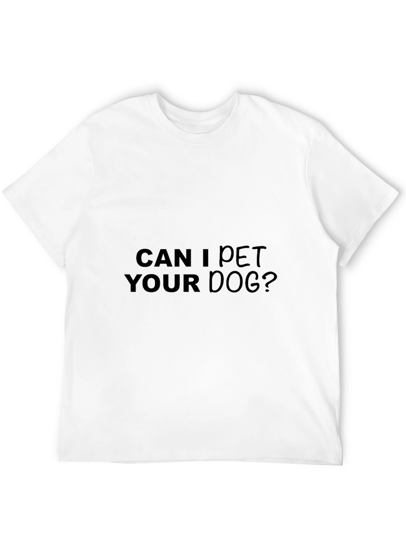 Can I Pet Your Dog? Black Graphic Tee
