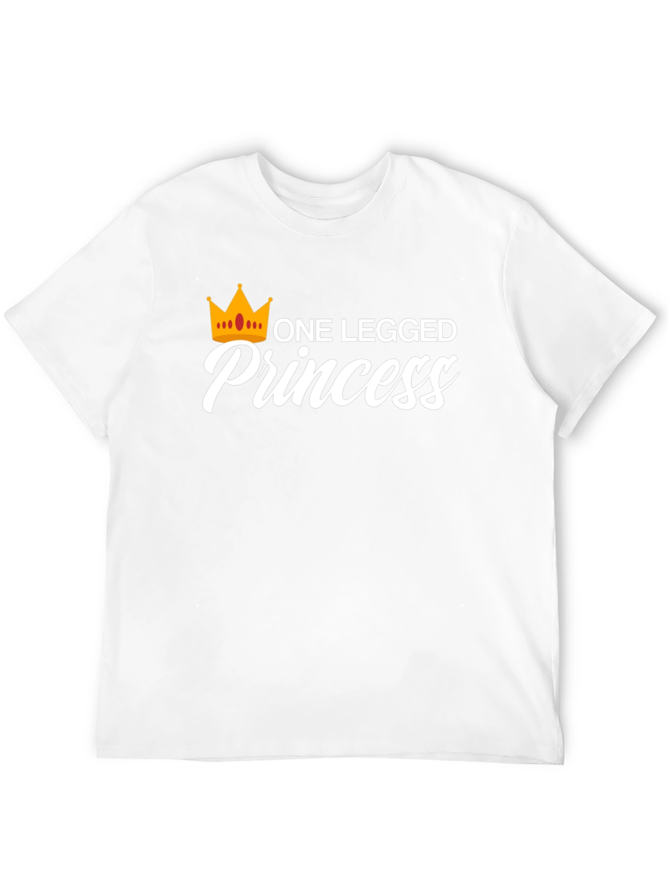 One Legged Princess Black Graphic T-Shirt