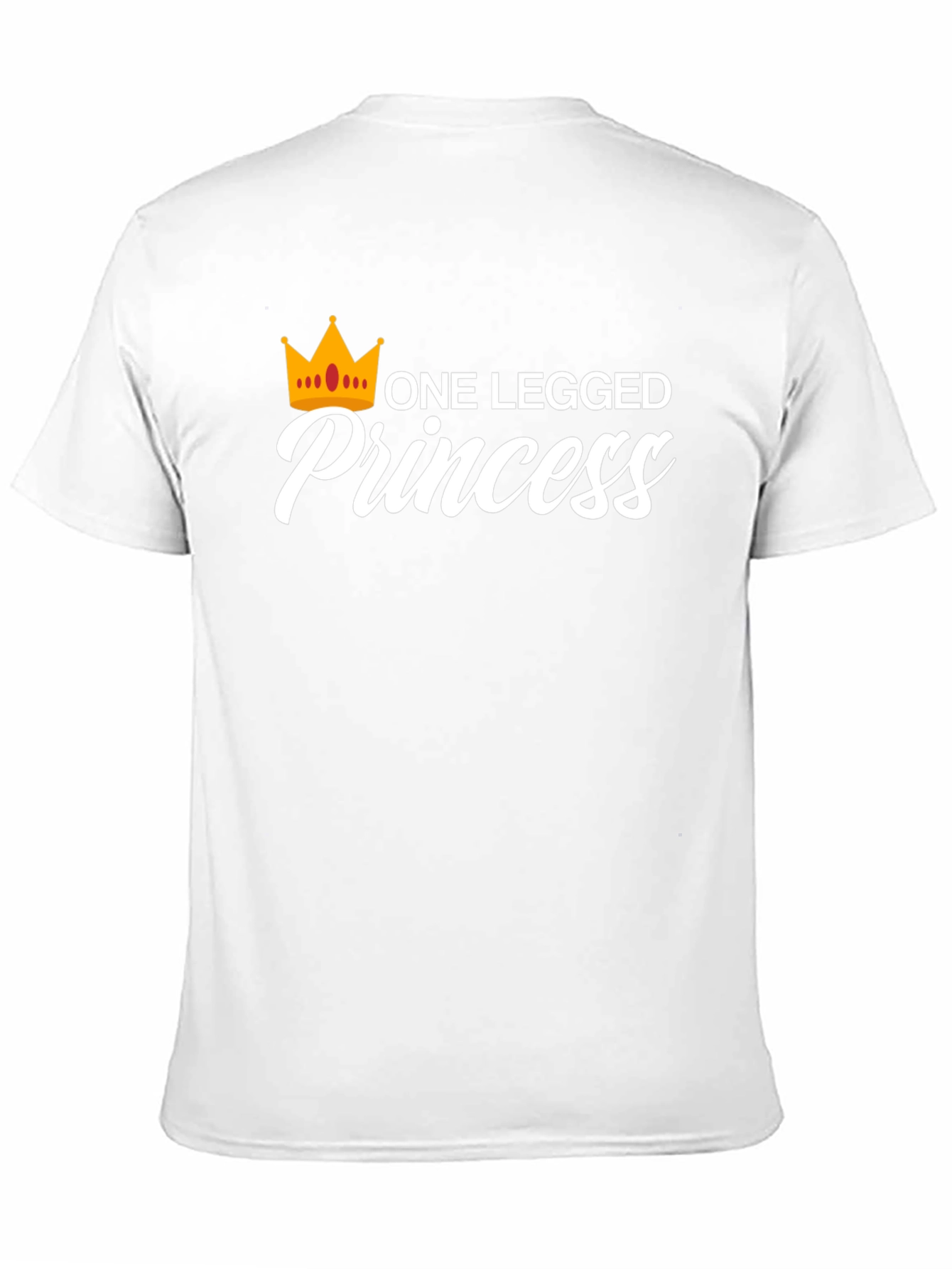 One Legged Princess Black Graphic T-Shirt