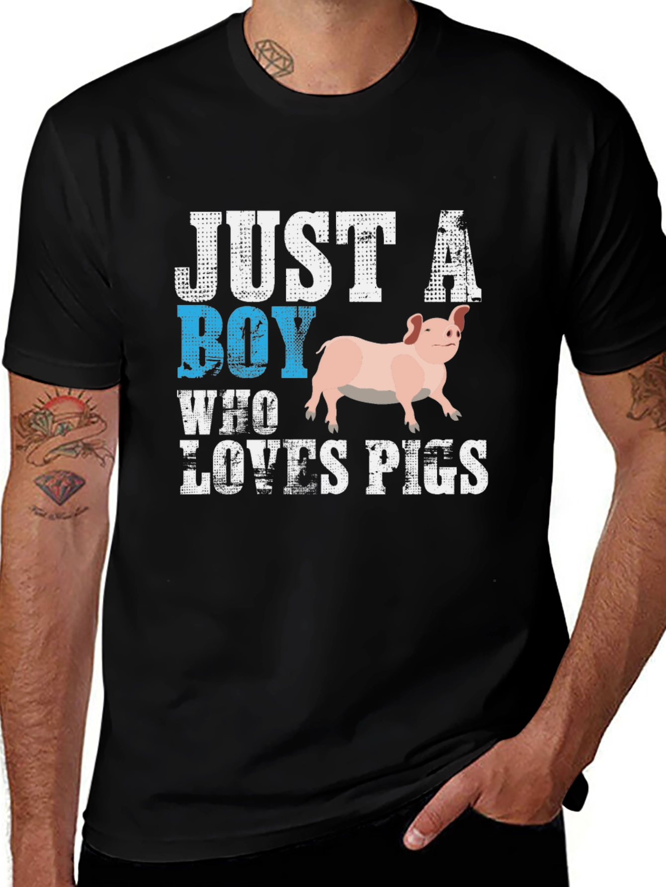 Just A Boy Who Loves Pigs T-Shirt