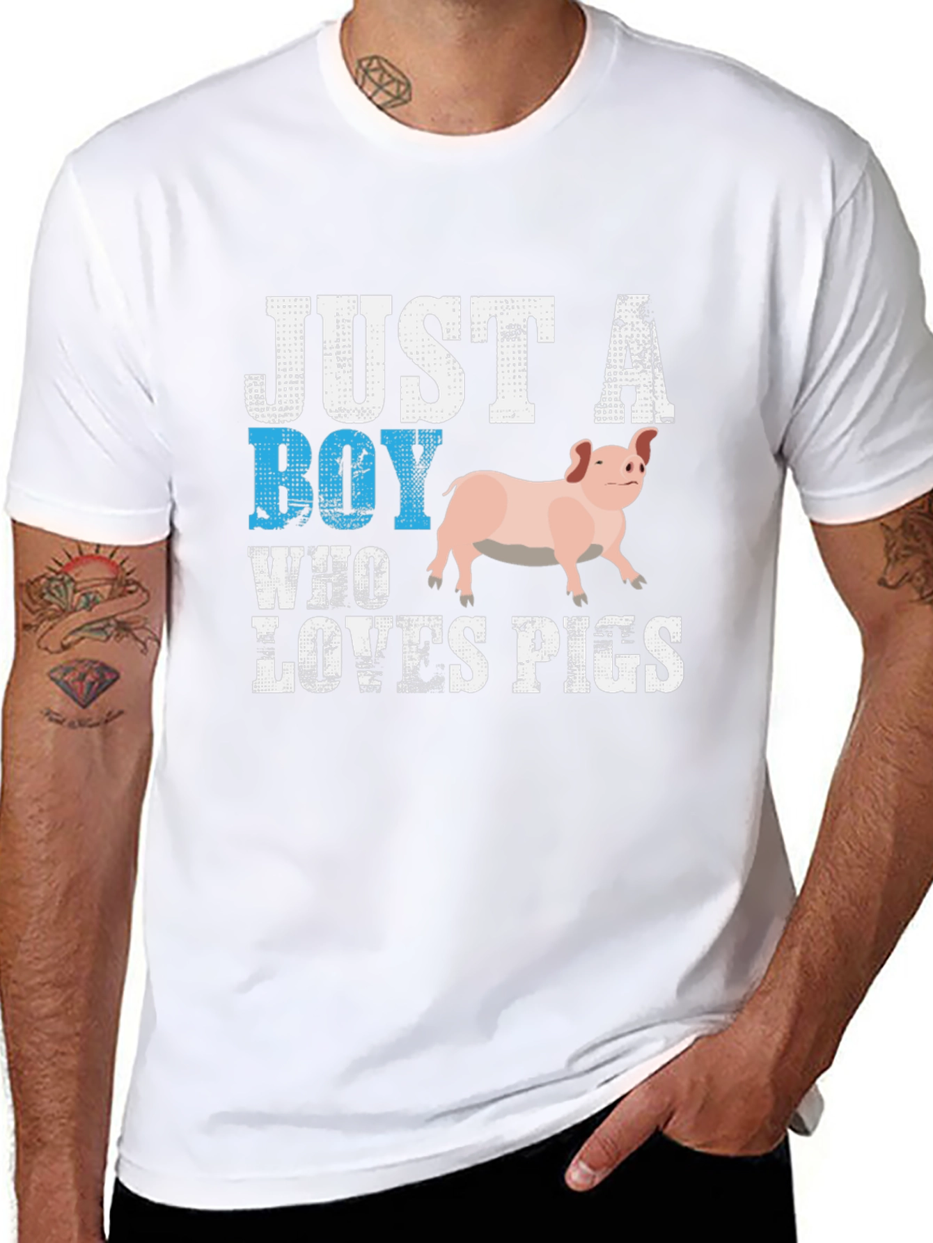 Just A Boy Who Loves Pigs T-Shirt