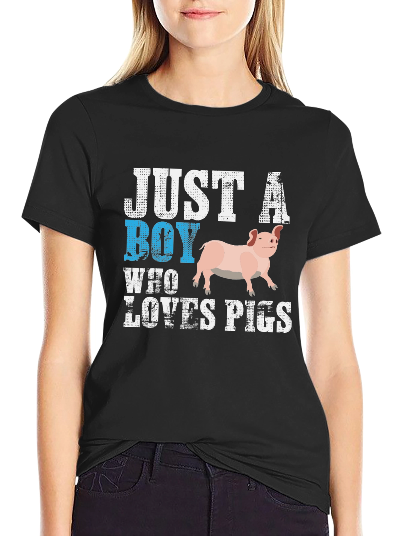 Just A Boy Who Loves Pigs T-Shirt