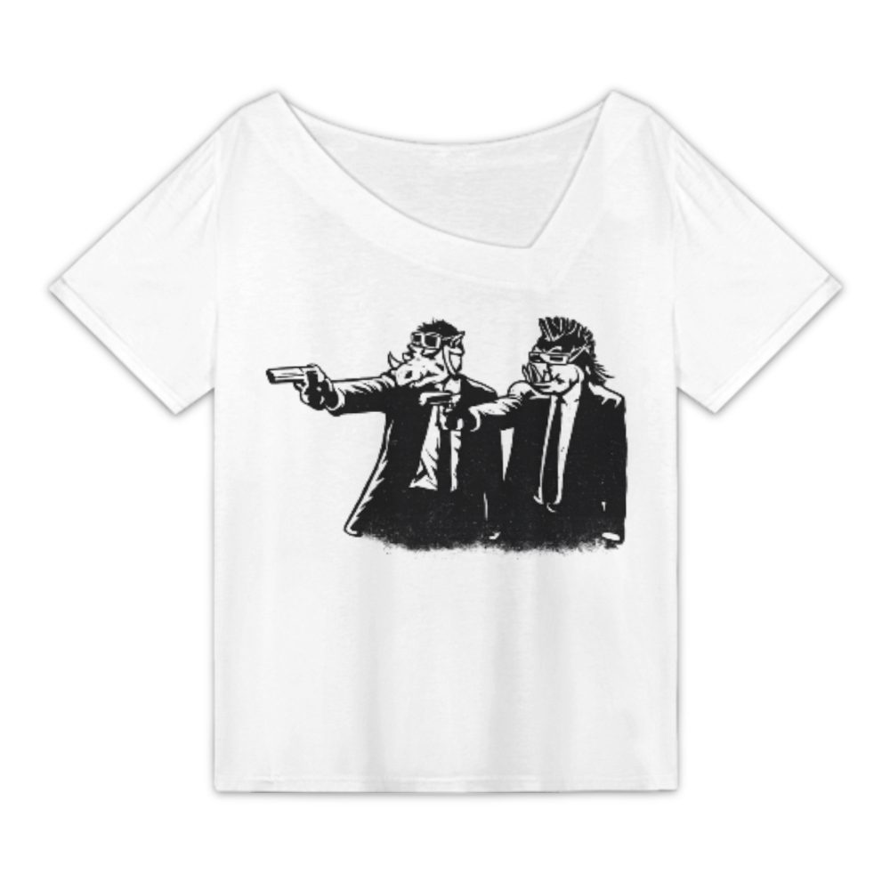Retro Gangster Rhino & Boar Graphic Tee – Vintage Comic Style Streetwear Shirt(z851)