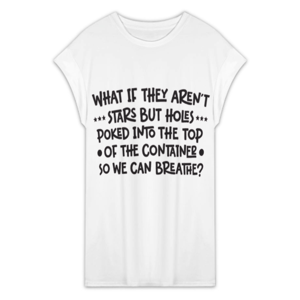 Funny Cosmic Quote Graphic Tee – Weird Thought Aesthetic Minimalist Shirt(z826)