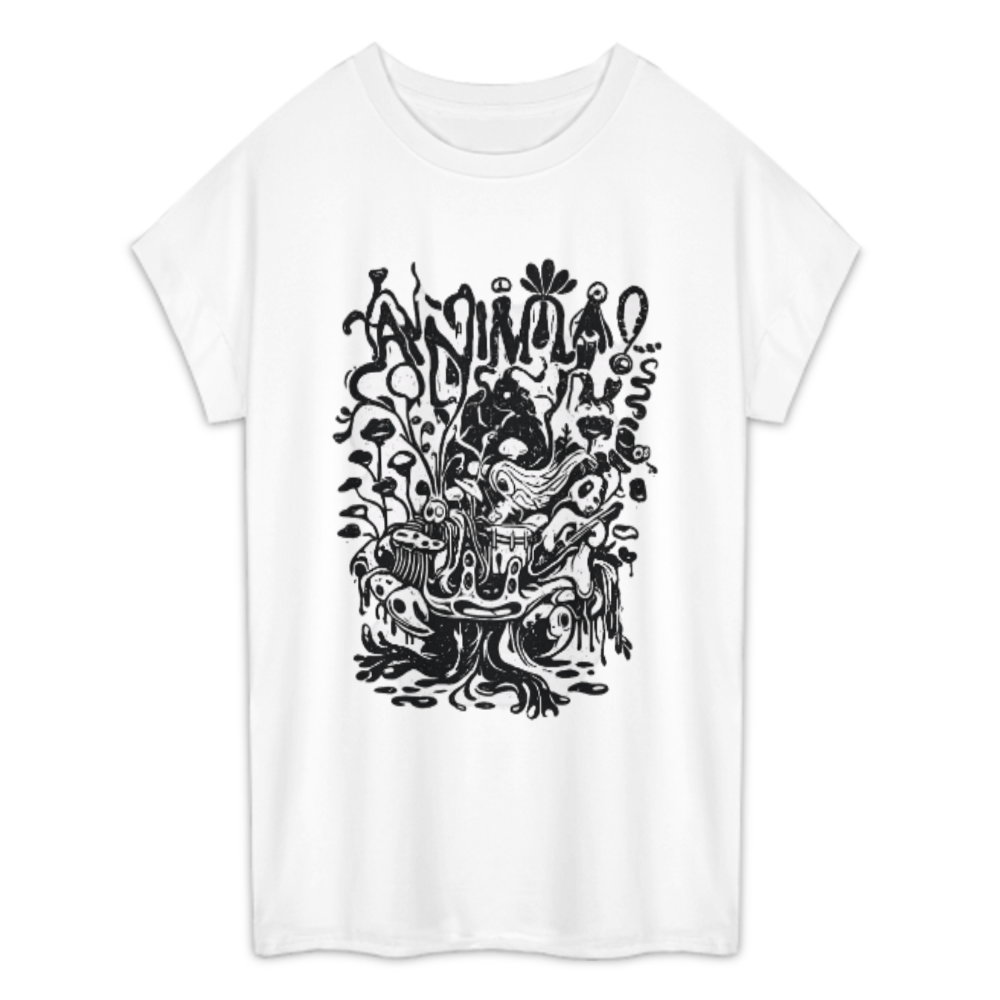 Animal Psychedelic Creature Graphic Tee – Surreal Vintage Style Unisex Shirt(z735)