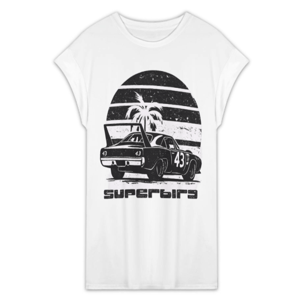 Vintage Superbird Muscle Car Graphic Tee – Retro Racing Sunset Unisex Shirt(z821)
