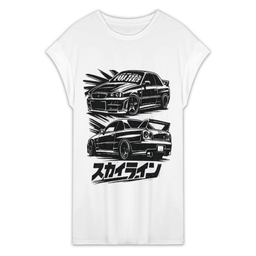 JDM Skyline Retro Racing Graphic Tee – Japanese Sports Car Streetwear Shirt(z822)