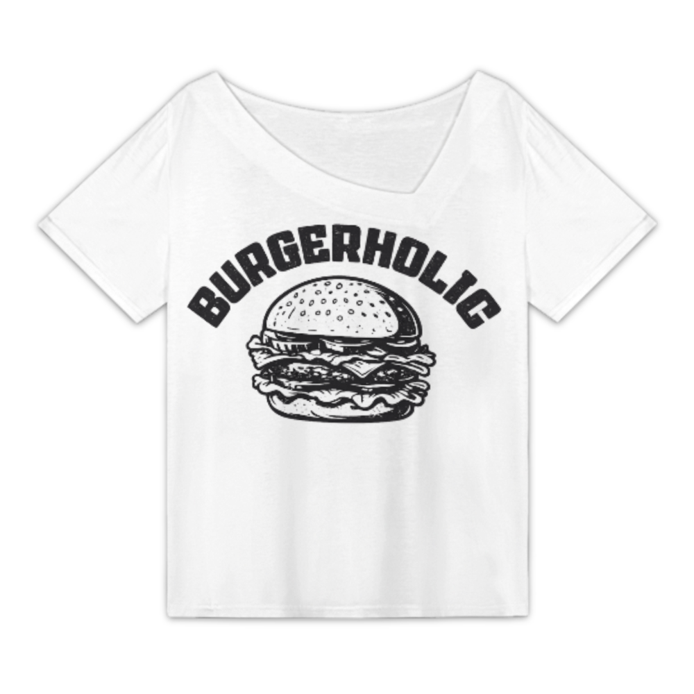 Burgerholic Vintage Burger Lover Graphic Tee – Funny Foodie T-Shirt for Men & Women(z853)