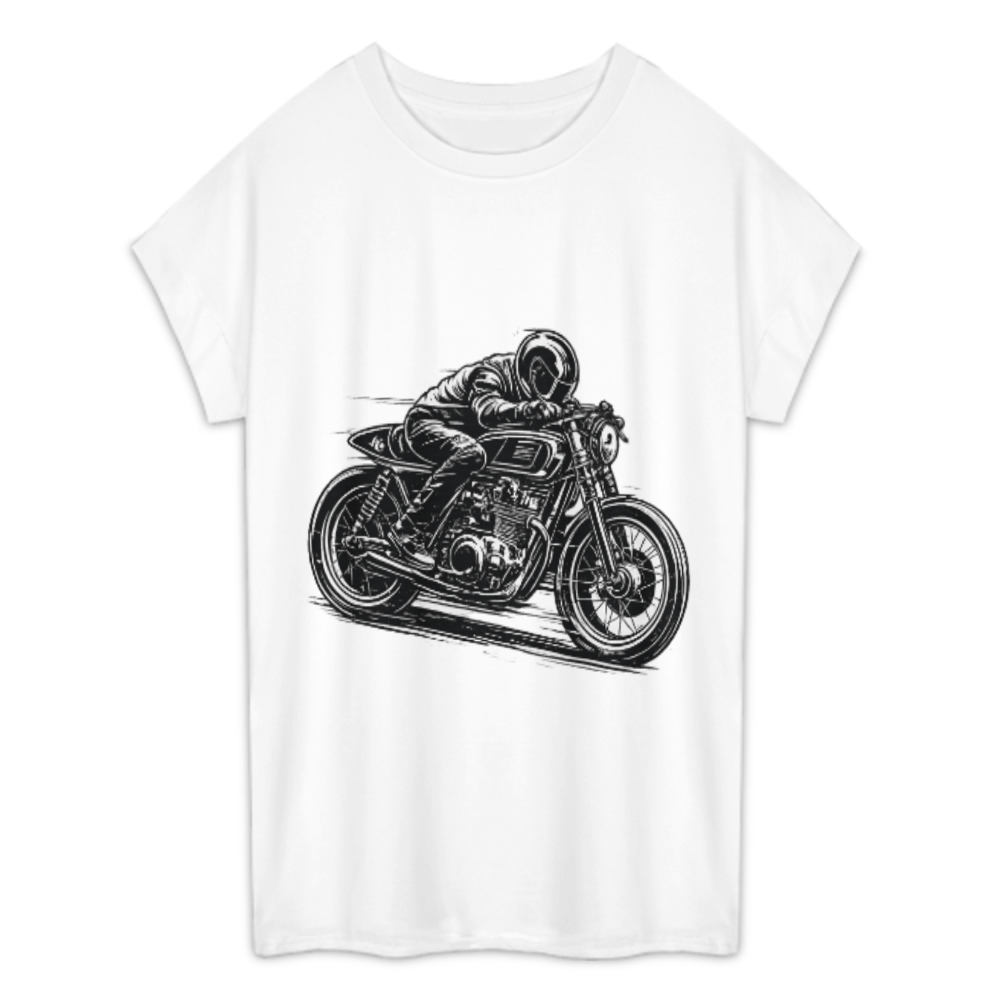 Vintage Cafe Racer Motorcycle Graphic Tee – Retro Biker Streetwear Shirt(z836)