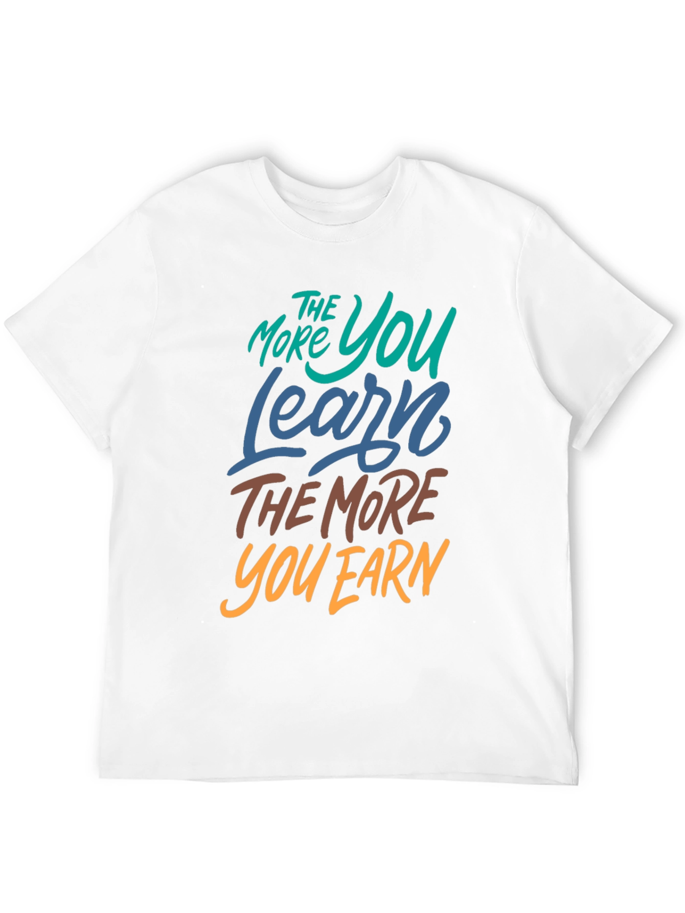 The More You Learn Black Graphic Tee