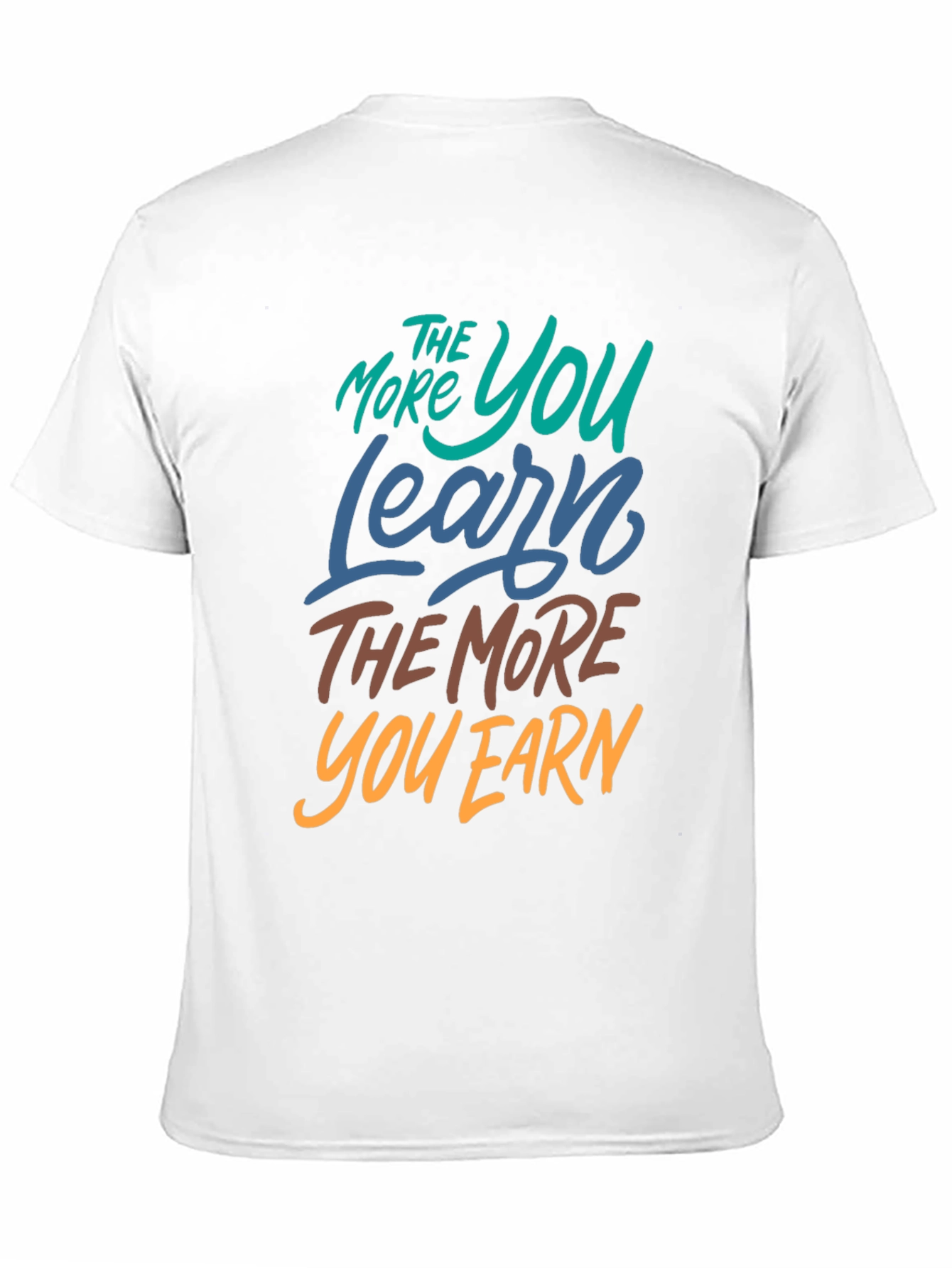 The More You Learn Black Graphic Tee